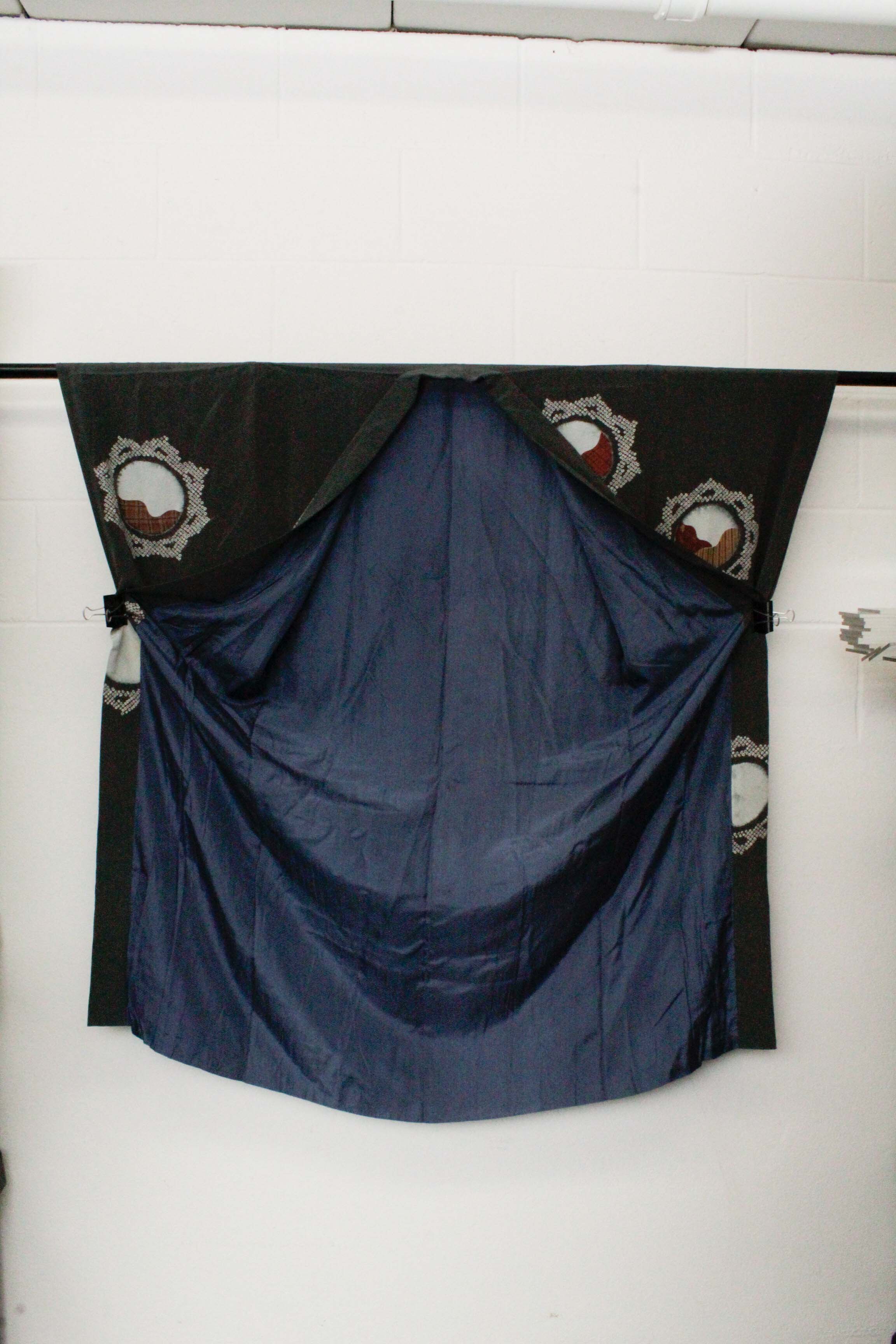 Circa 1900 Antique Handwoven Hemp and Silk Crepe Kimono