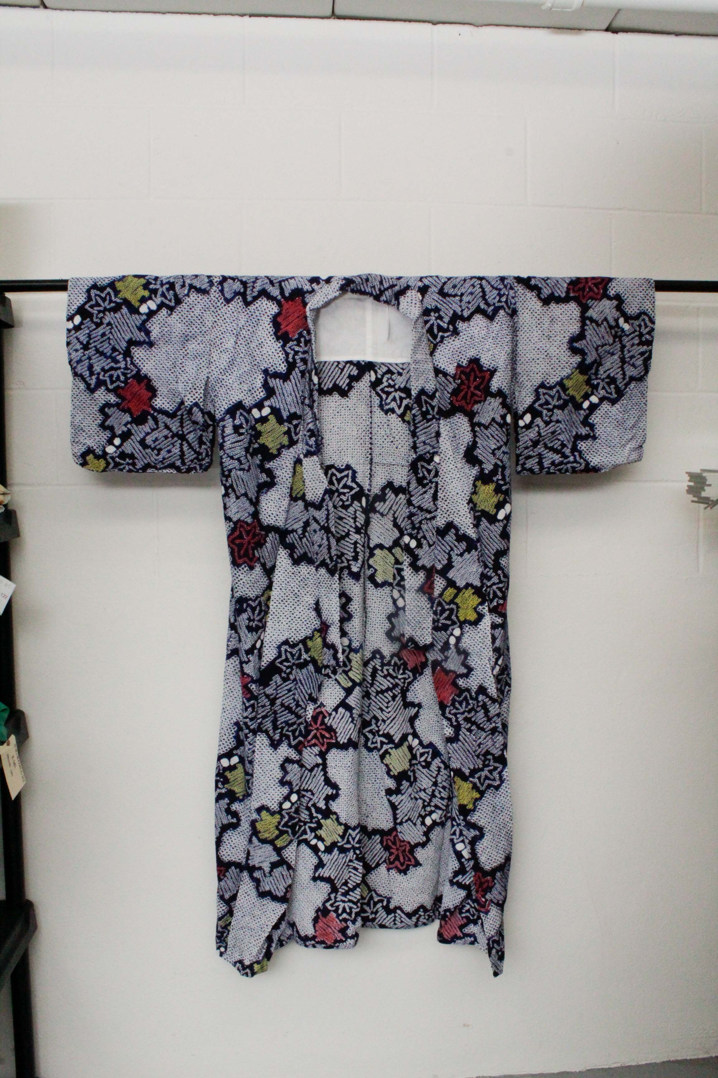 Circa 1950s Vintage Handwoven Cotton Yukata Kimono