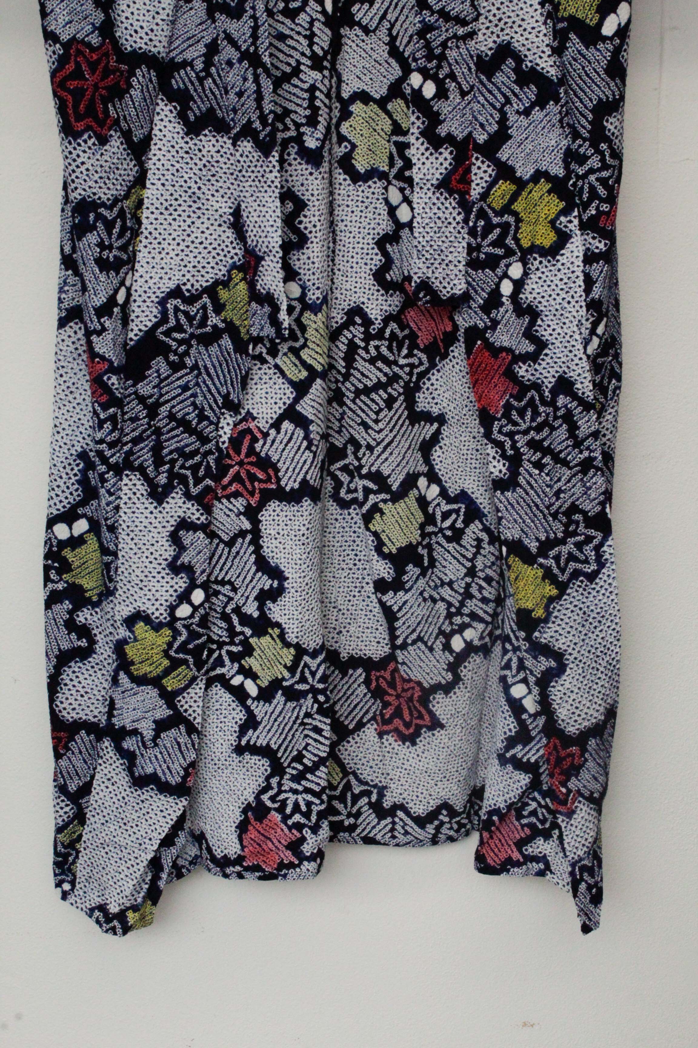 Circa 1950s Vintage Handwoven Cotton Yukata Kimono