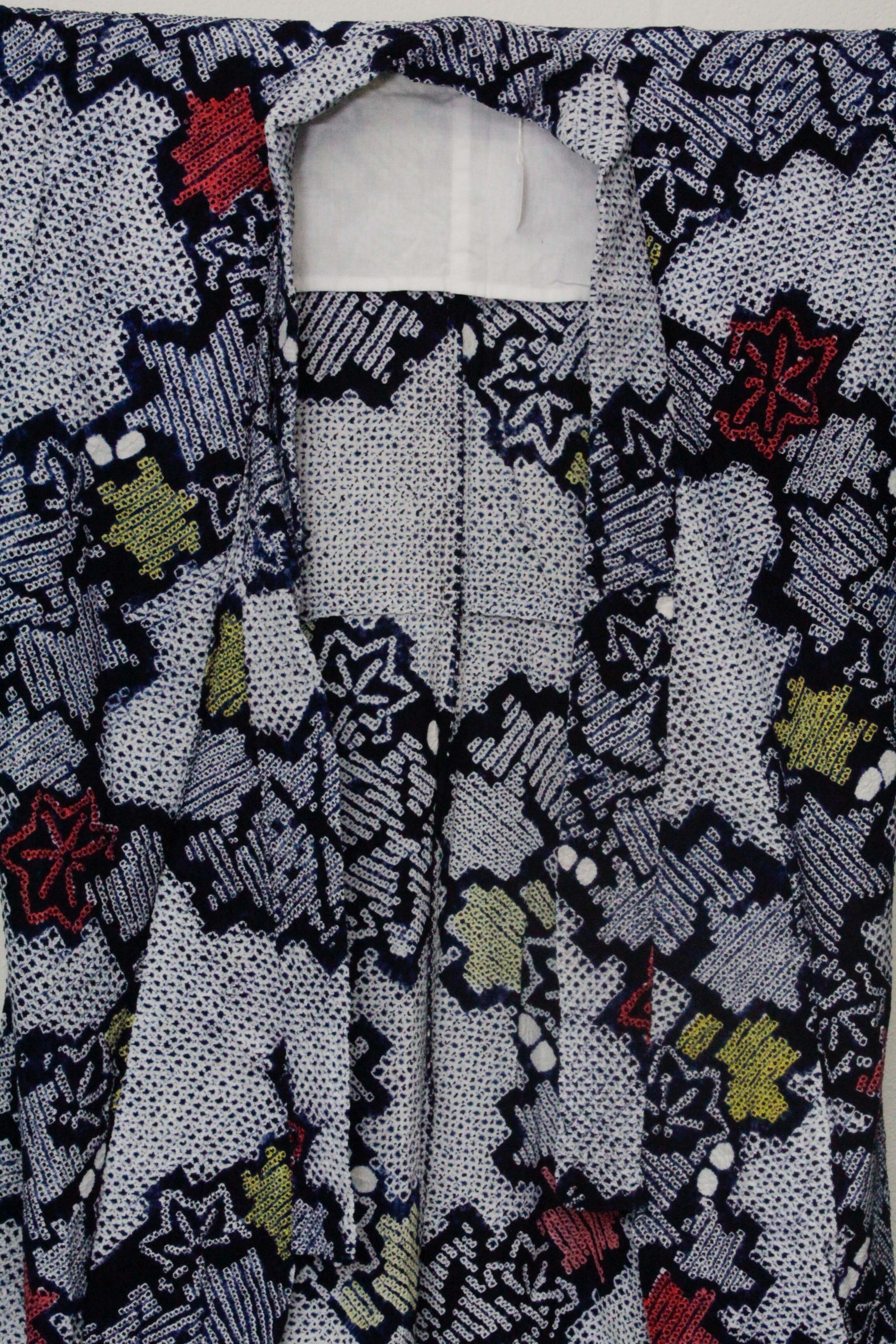 Circa 1950s Vintage Handwoven Cotton Yukata Kimono