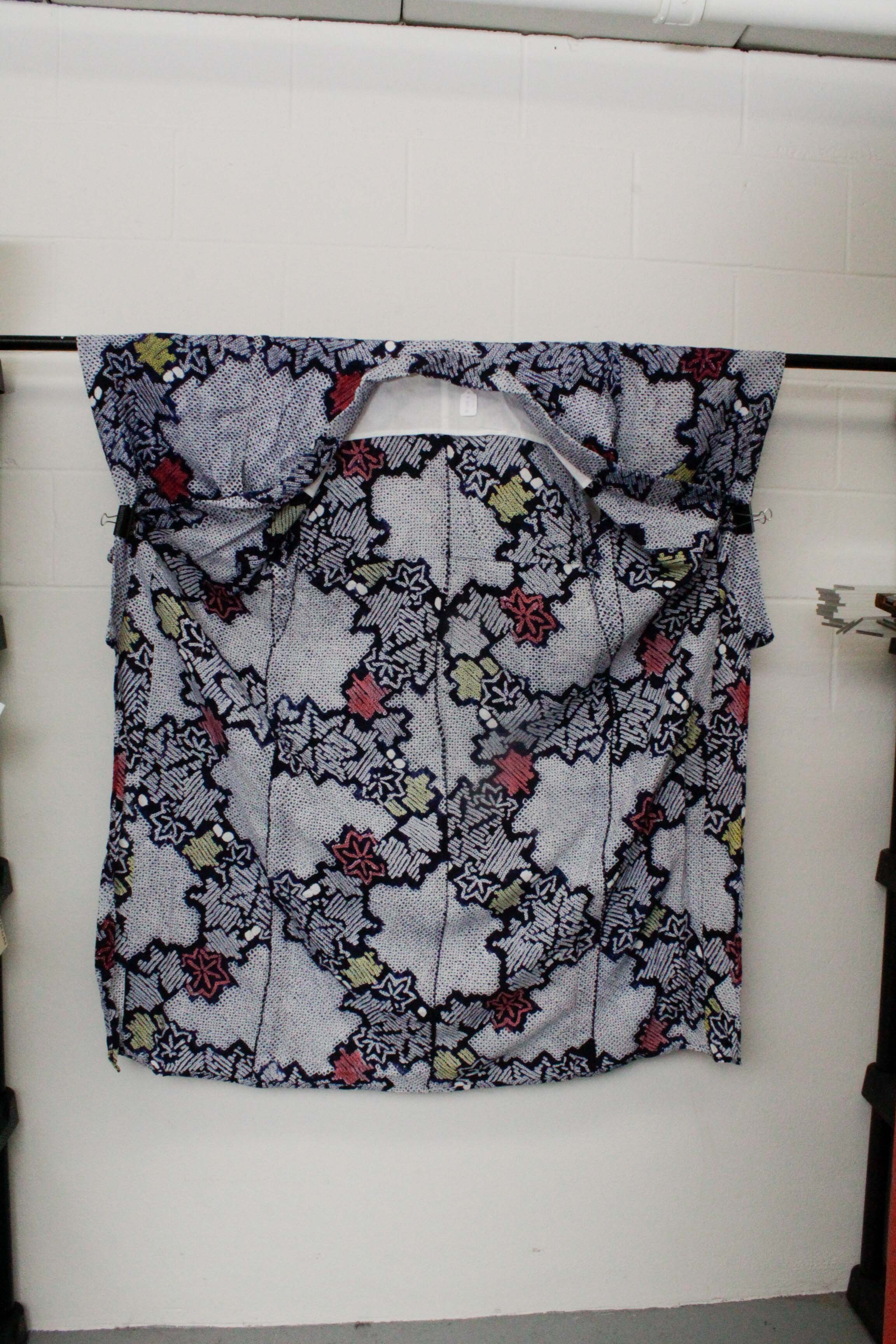 Circa 1950s Vintage Handwoven Cotton Yukata Kimono