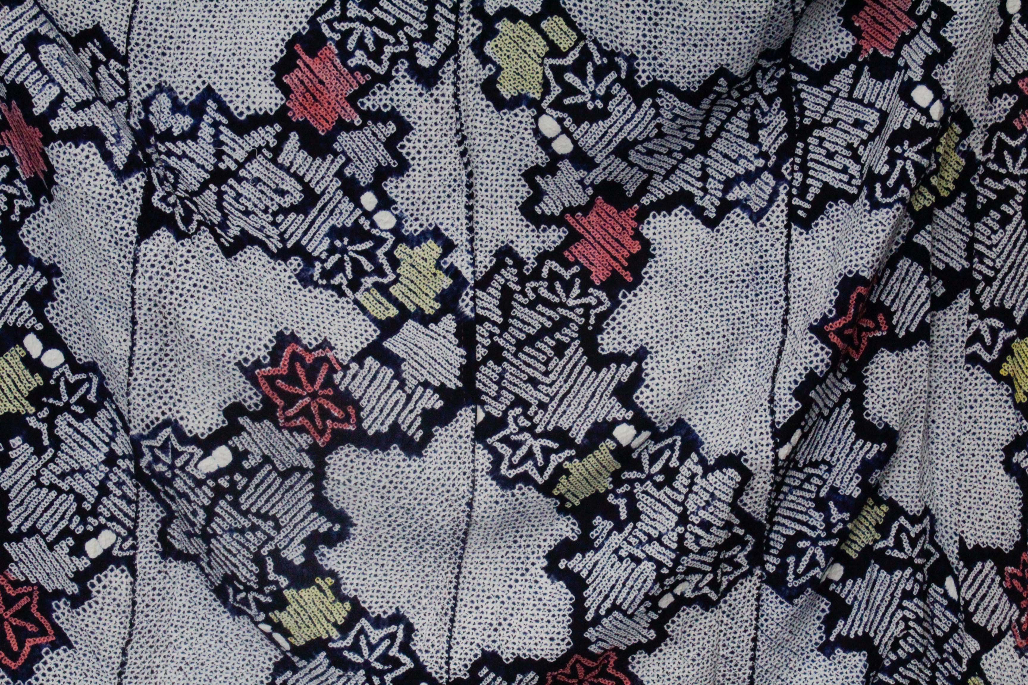 Circa 1950s Vintage Handwoven Cotton Yukata Kimono