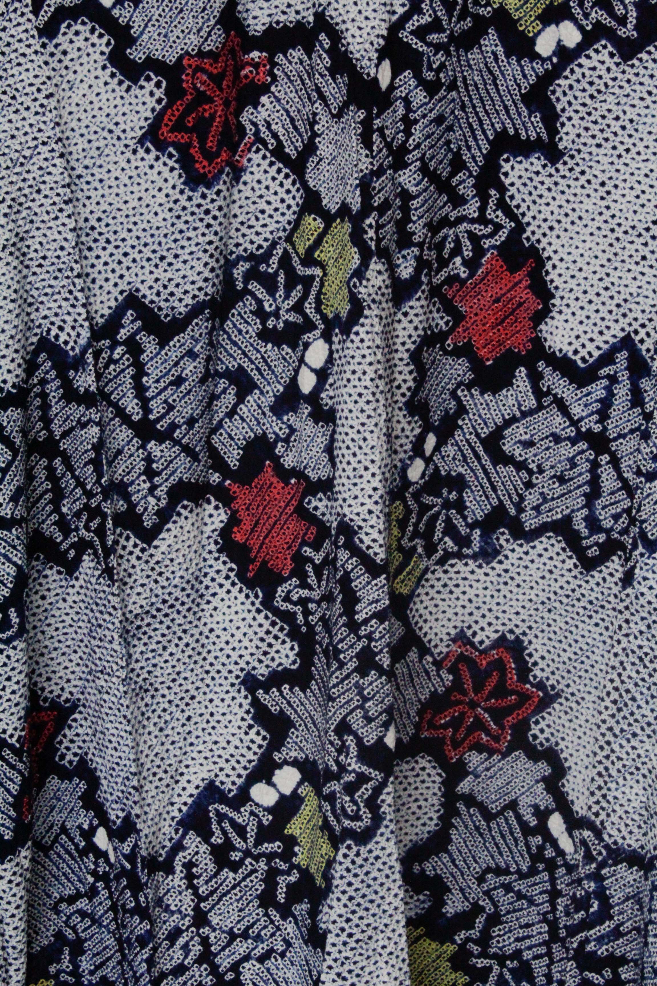 Circa 1950s Vintage Handwoven Cotton Yukata Kimono