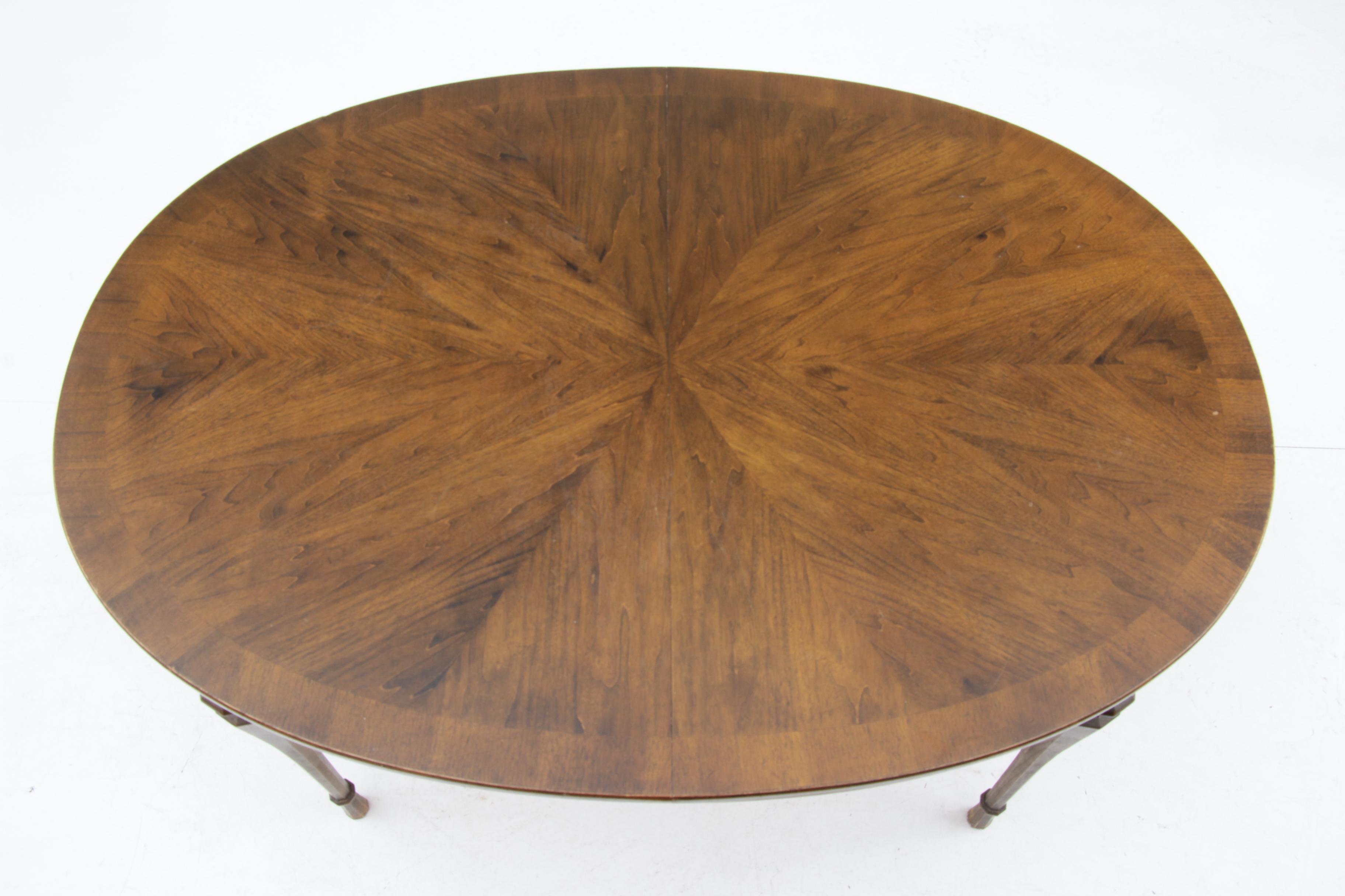 Louis XVI Style Mixed Wood Dining Table, Mid 20th Century