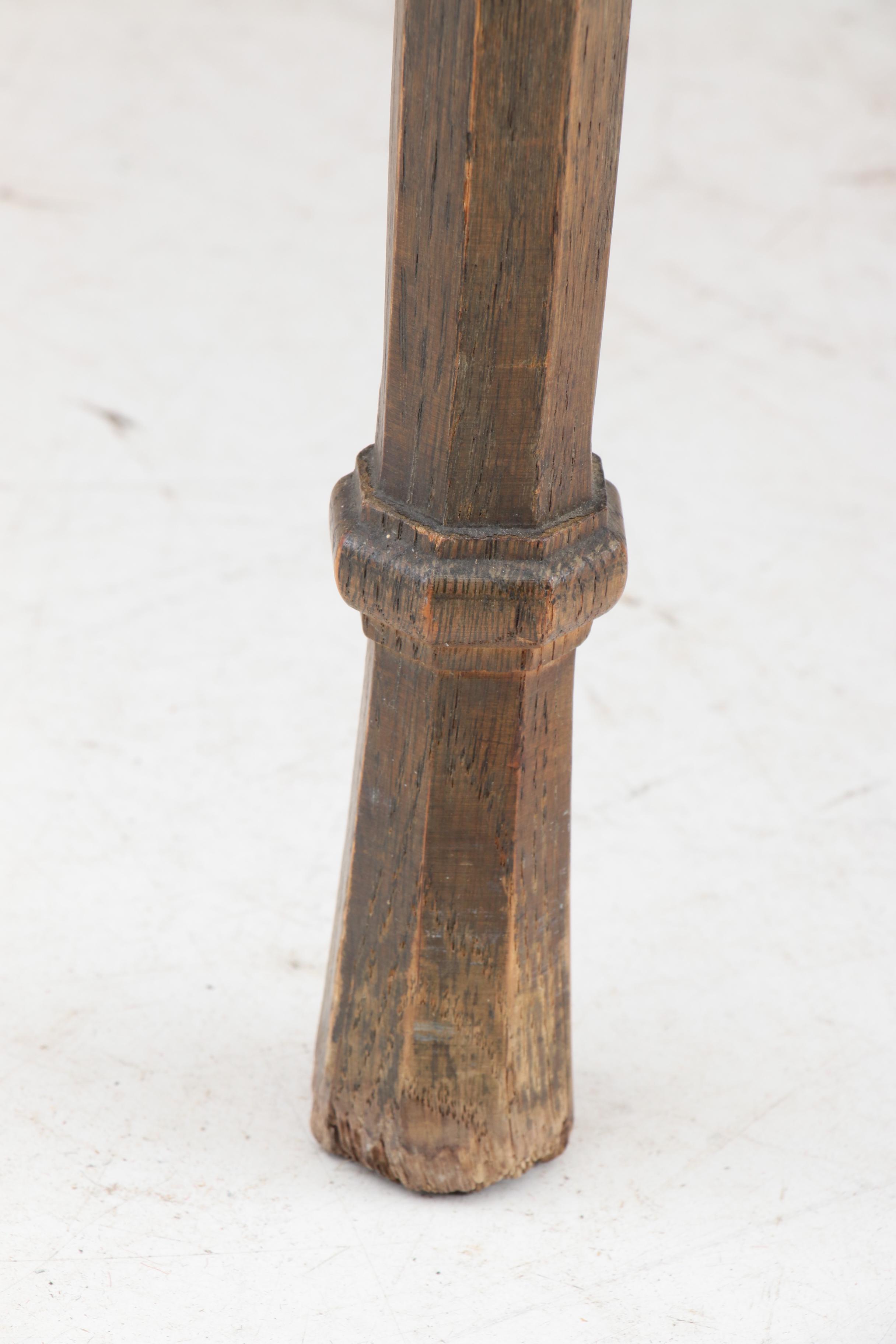 Louis XVI Style Mixed Wood Dining Table, Mid 20th Century