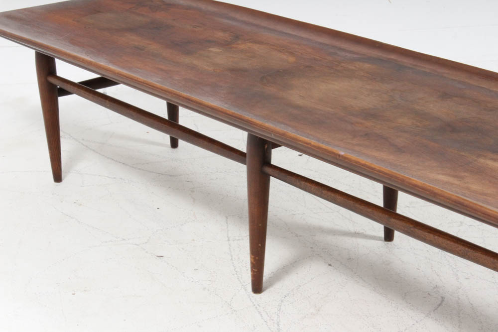 Modern Walnut Long Coffee Table