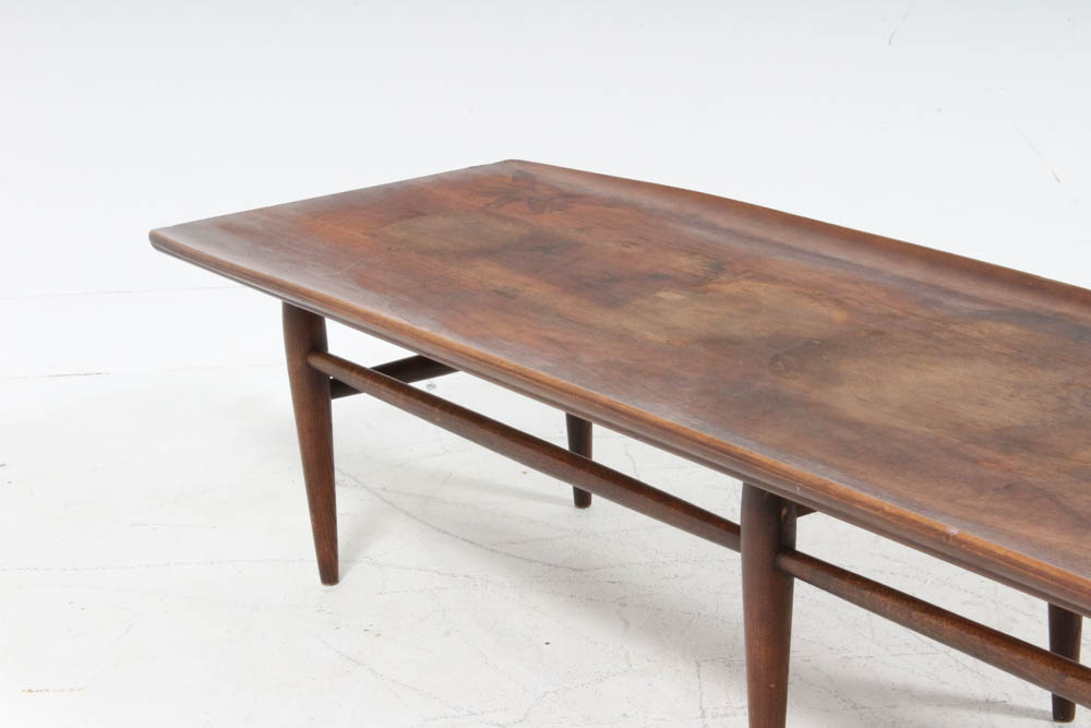 Modern Walnut Long Coffee Table