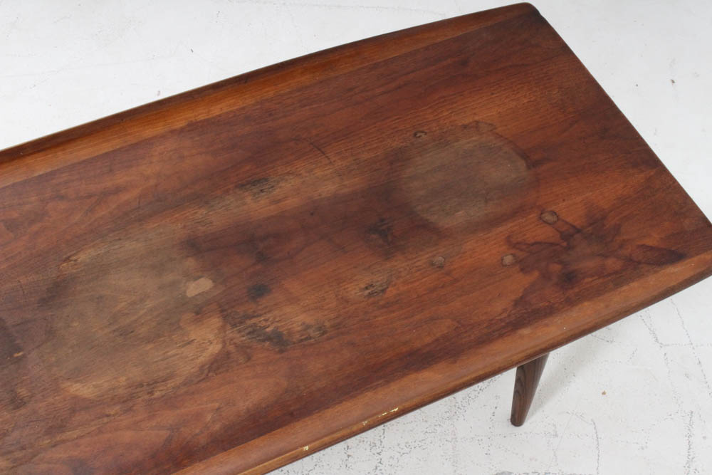 Modern Walnut Long Coffee Table