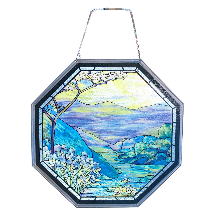 Louis C. Tiffany Reproduction Octagonal Panel