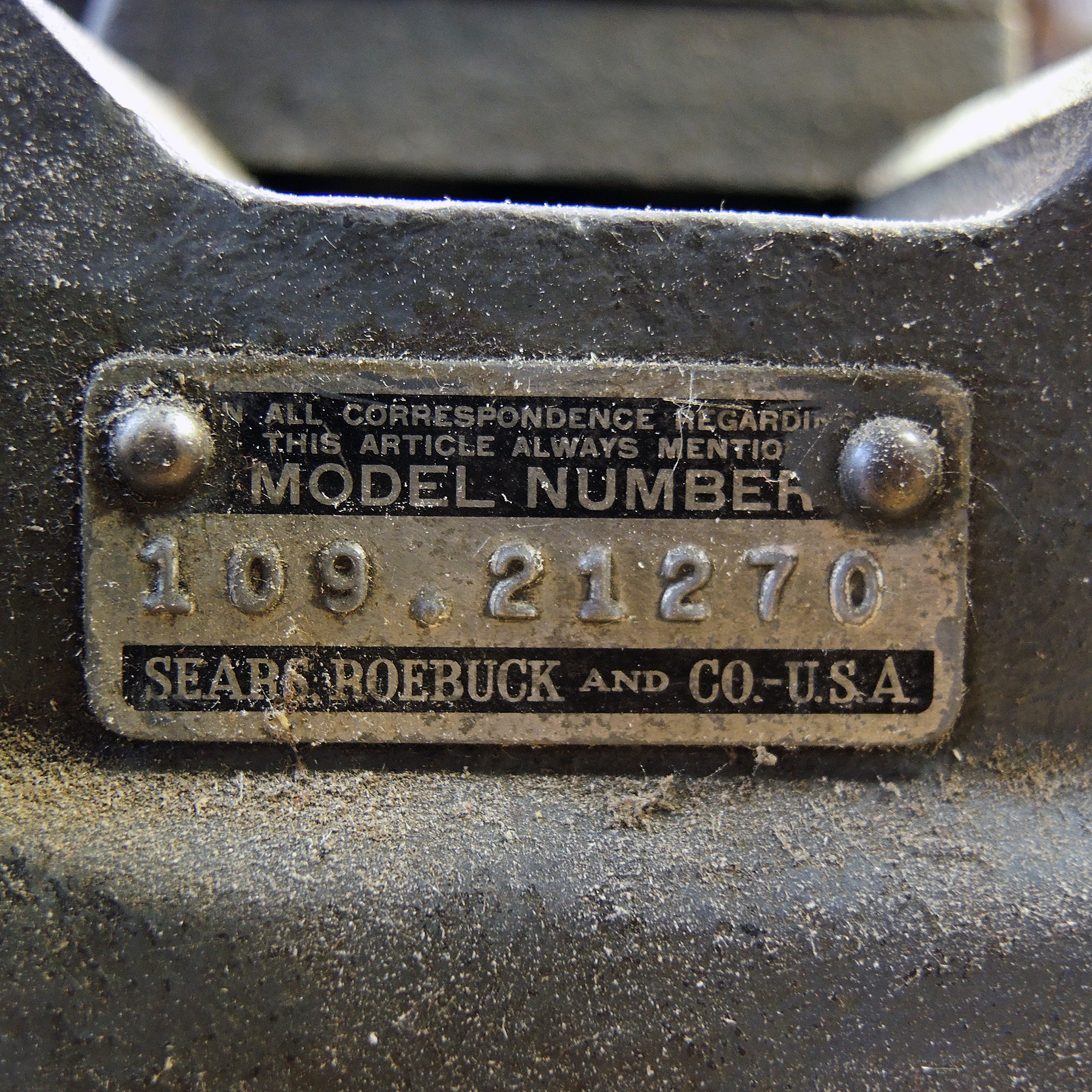 Vintage Sears Roebuck & Co. Craftsman Machinist Lathe