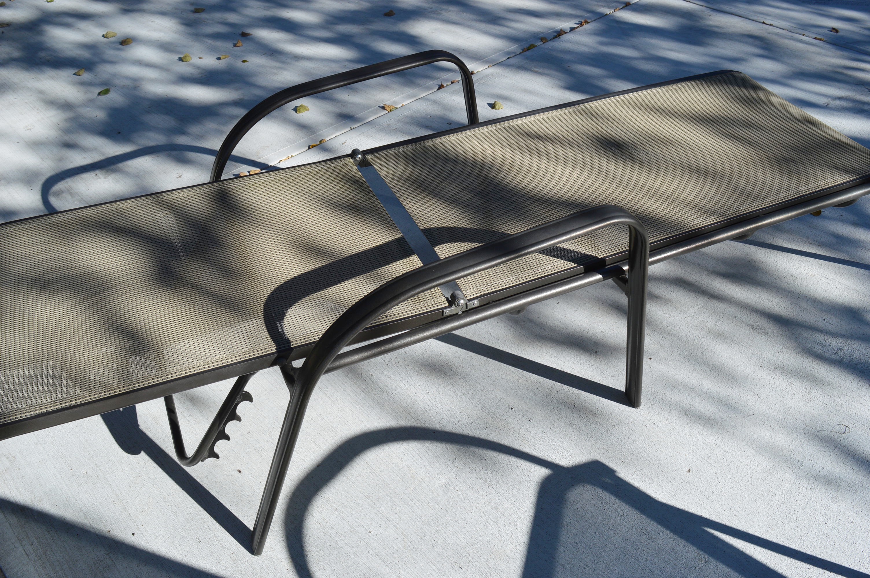 Pair of Chaise Pool Loungers and Chairs