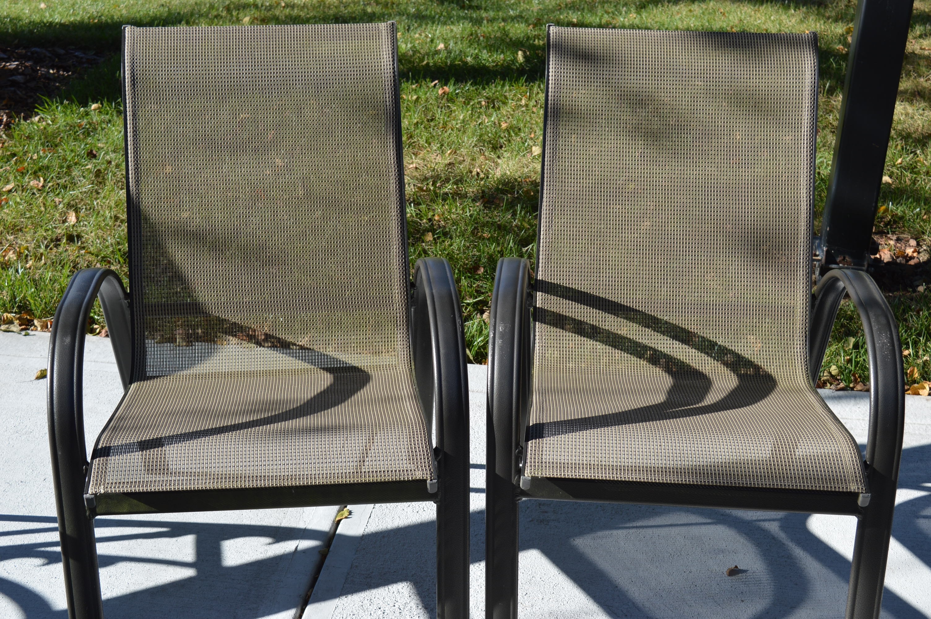 Pair of Chaise Pool Loungers and Chairs