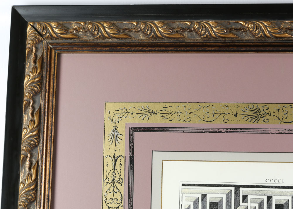 Hand-Colored Architectural Etching