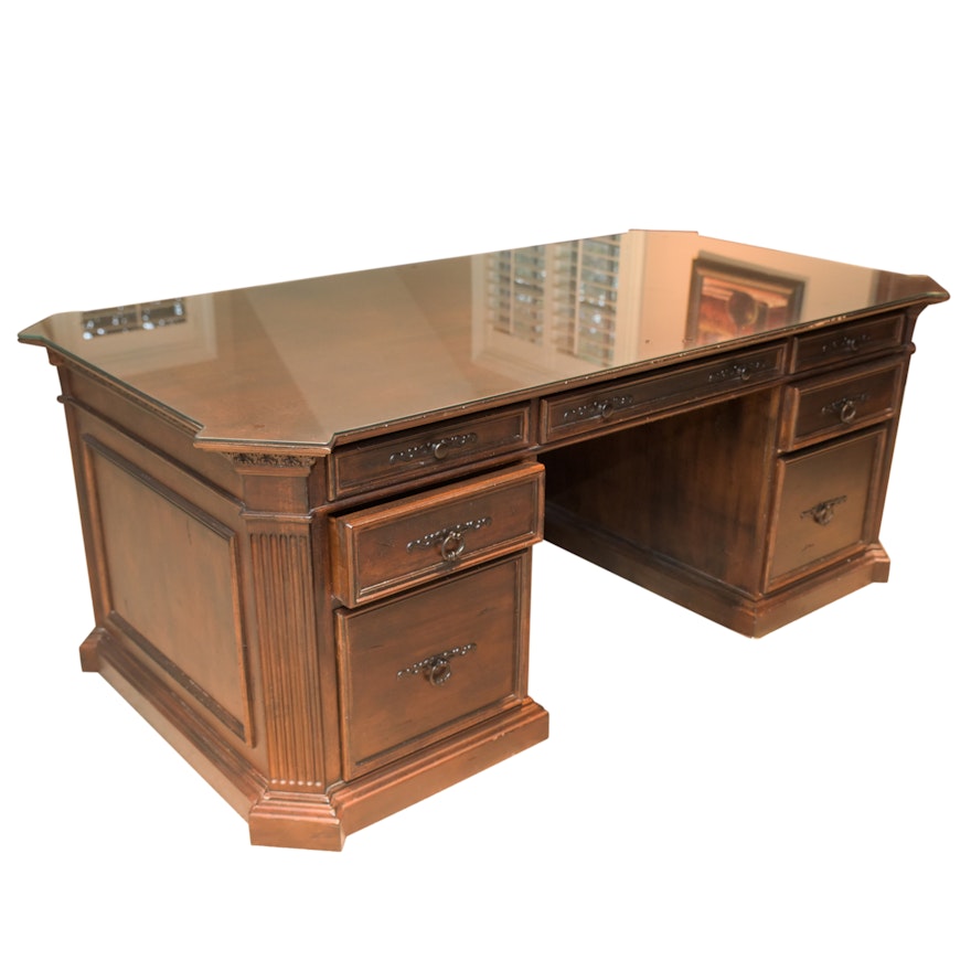 Contemporary "American Treasures" Executive Desk by Habersham