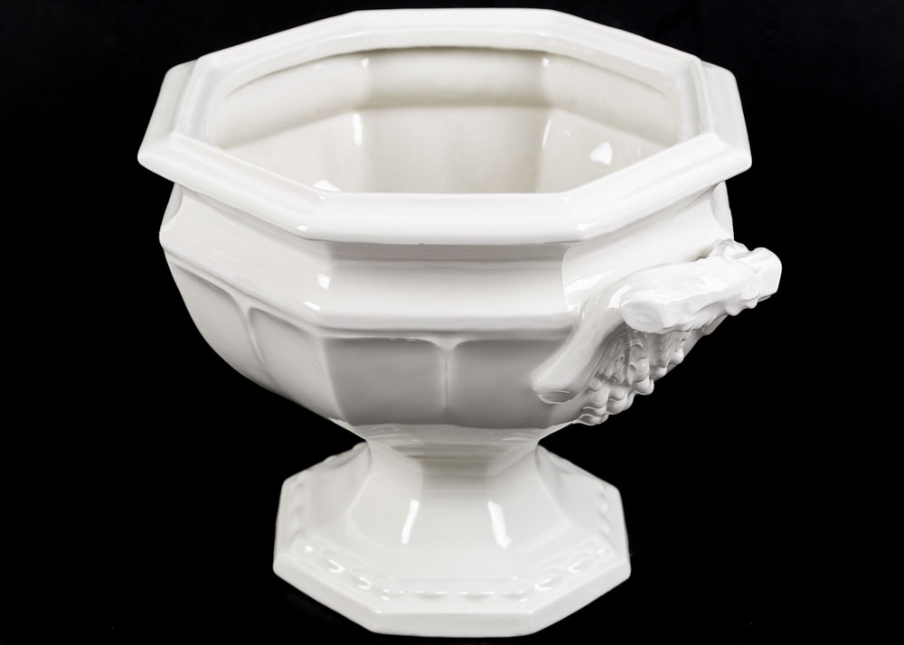 Vinatge Red Cliff Ironstone "Grape" Soup Tureen and Ladle