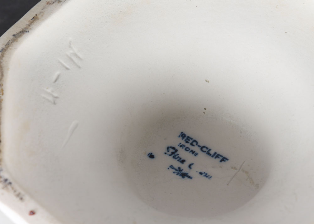 Vinatge Red Cliff Ironstone "Grape" Soup Tureen and Ladle