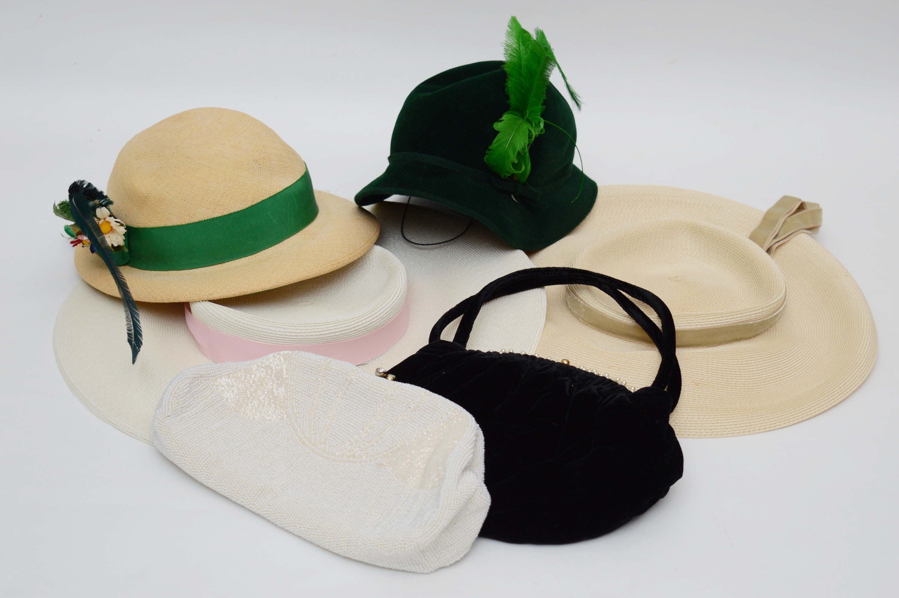 Early 20th-Mid Century Vintage L.S. Ayres & Co. Hats and Evening Bags