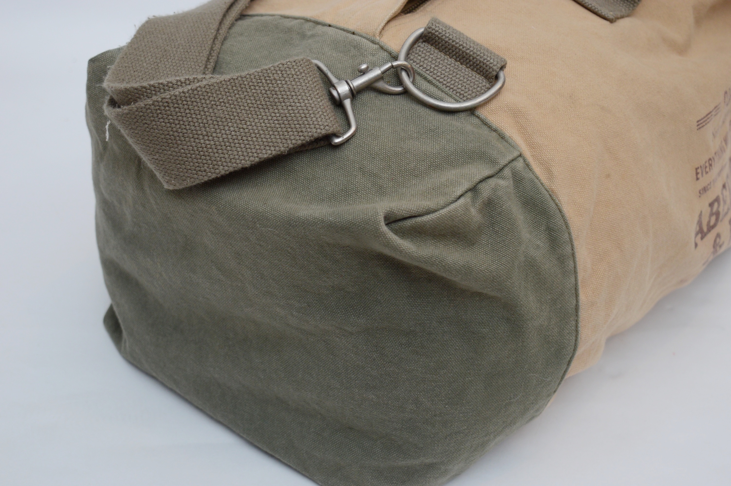 Vintage Abercrombie & Fitch Co. Canvas Duffle Bag