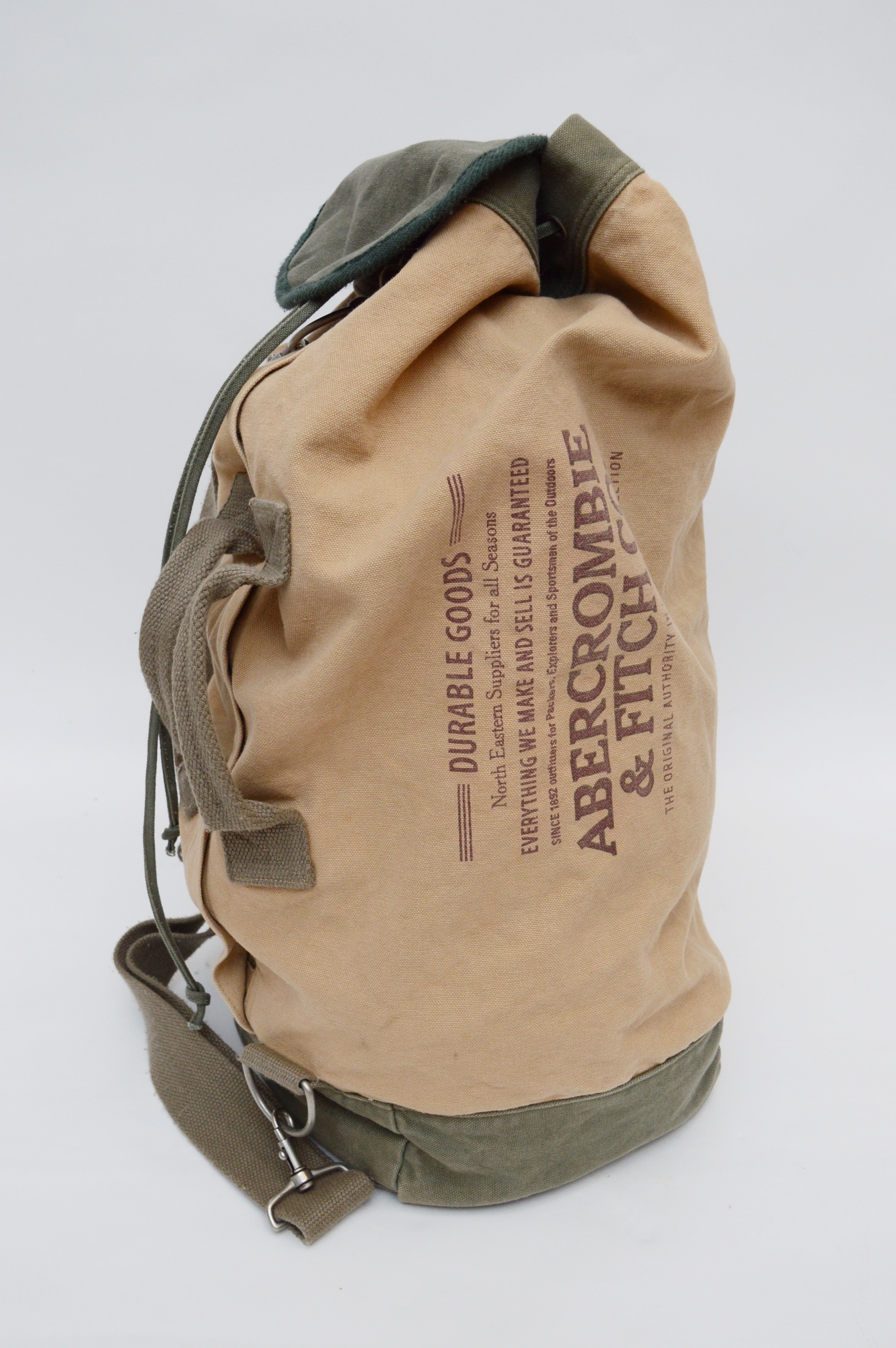Vintage Abercrombie & Fitch Co. Canvas Duffle Bag