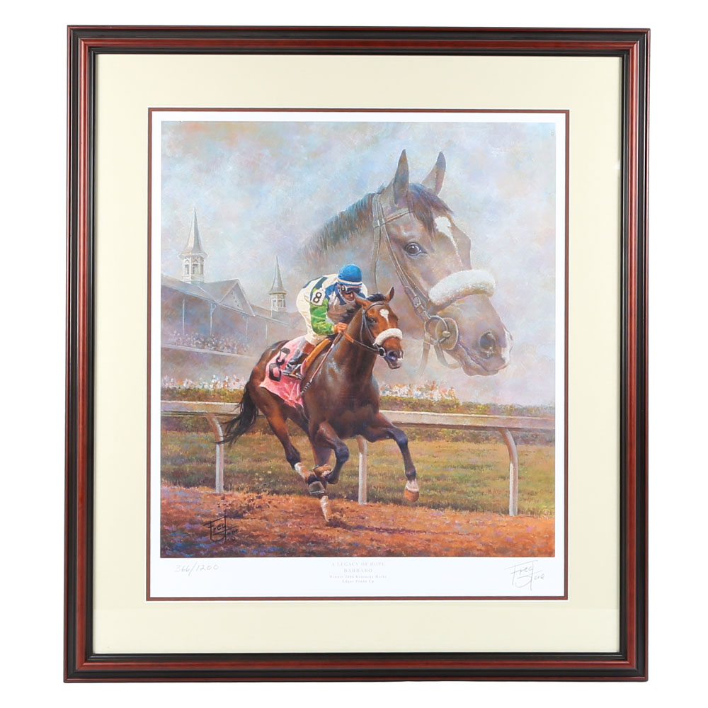 Fred Stone Signed Limited Edition Lithograph "A Legacy of Hope - Barbaro"