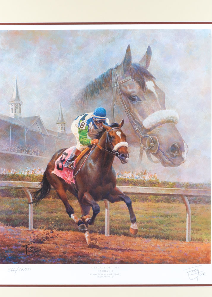 Fred Stone Signed Limited Edition Lithograph "A Legacy of Hope - Barbaro"