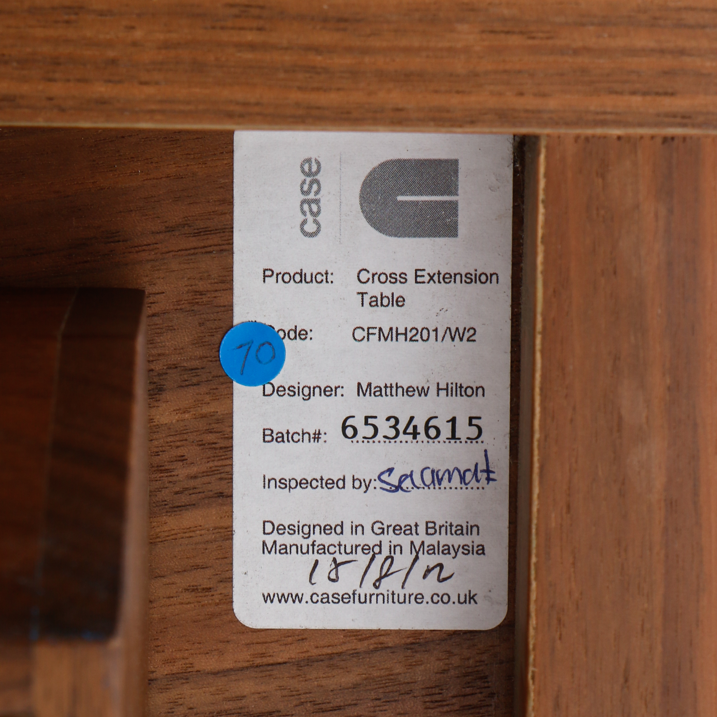 Matthew Hilton for Case Dining Table