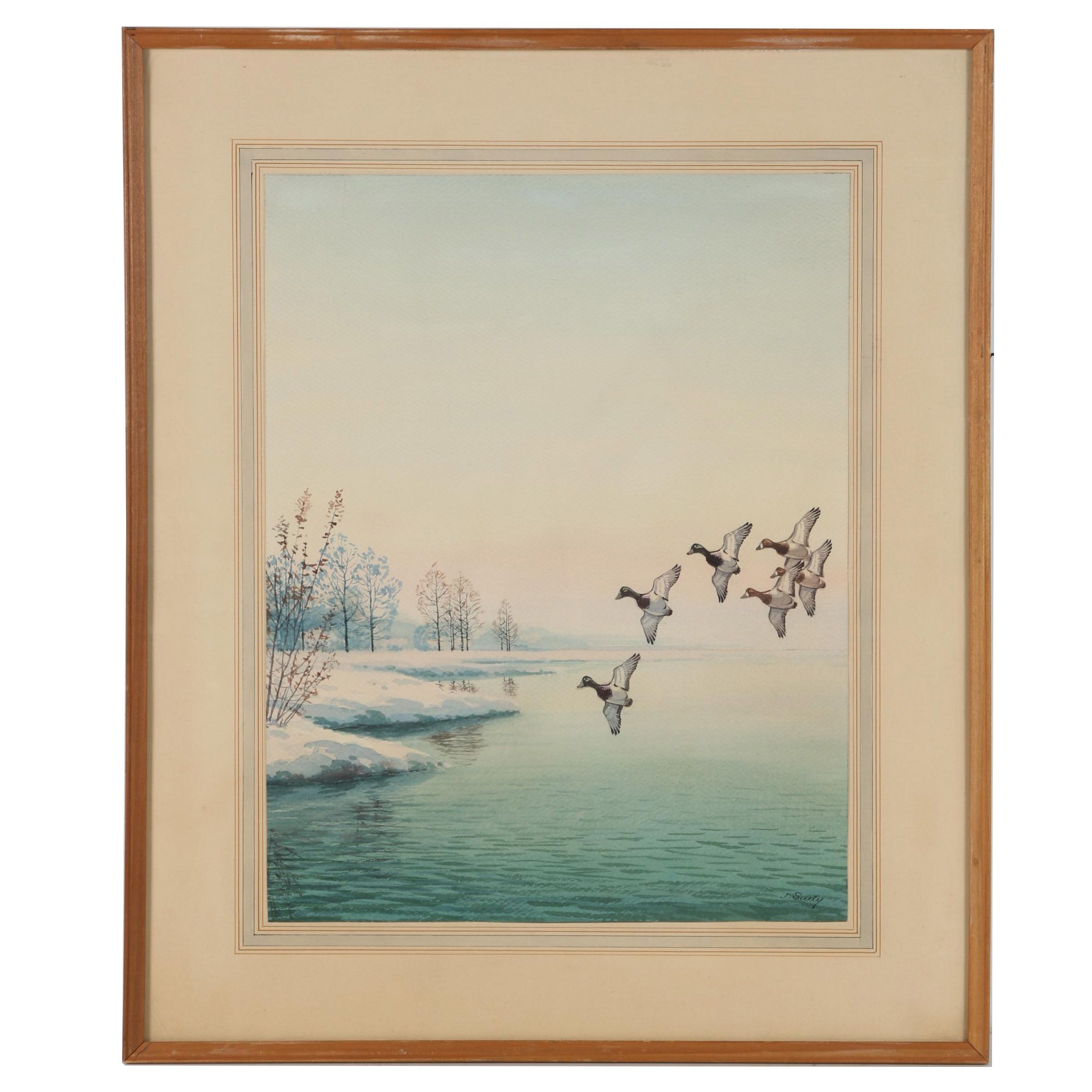 John Sudy Watercolor Painting