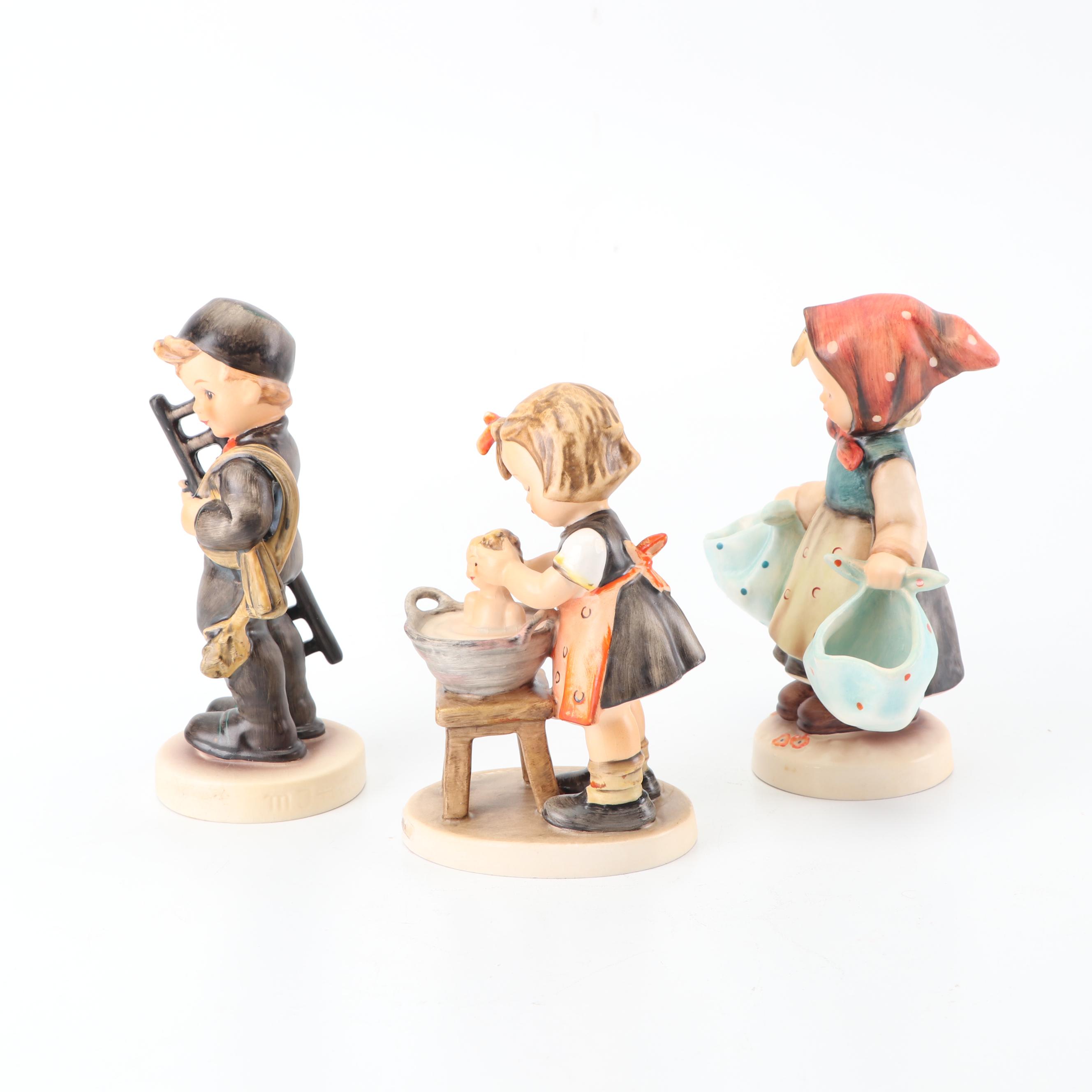 Goebel Hummel Porcelain Figurines Including "Doll Bath"