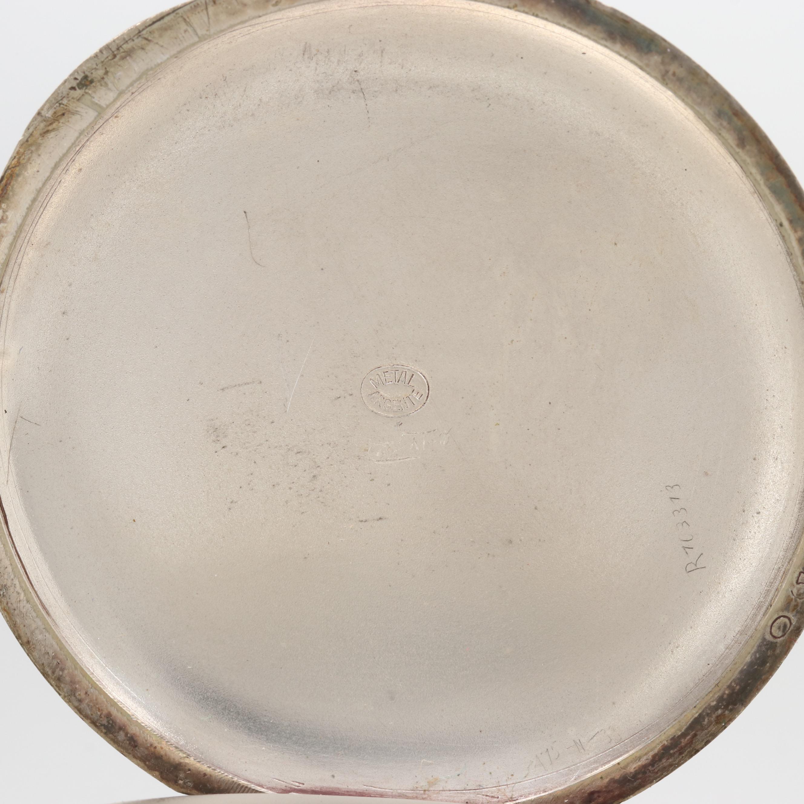 Circa 1919 Longines Pocket Watch With Hugenin Neil Method Case