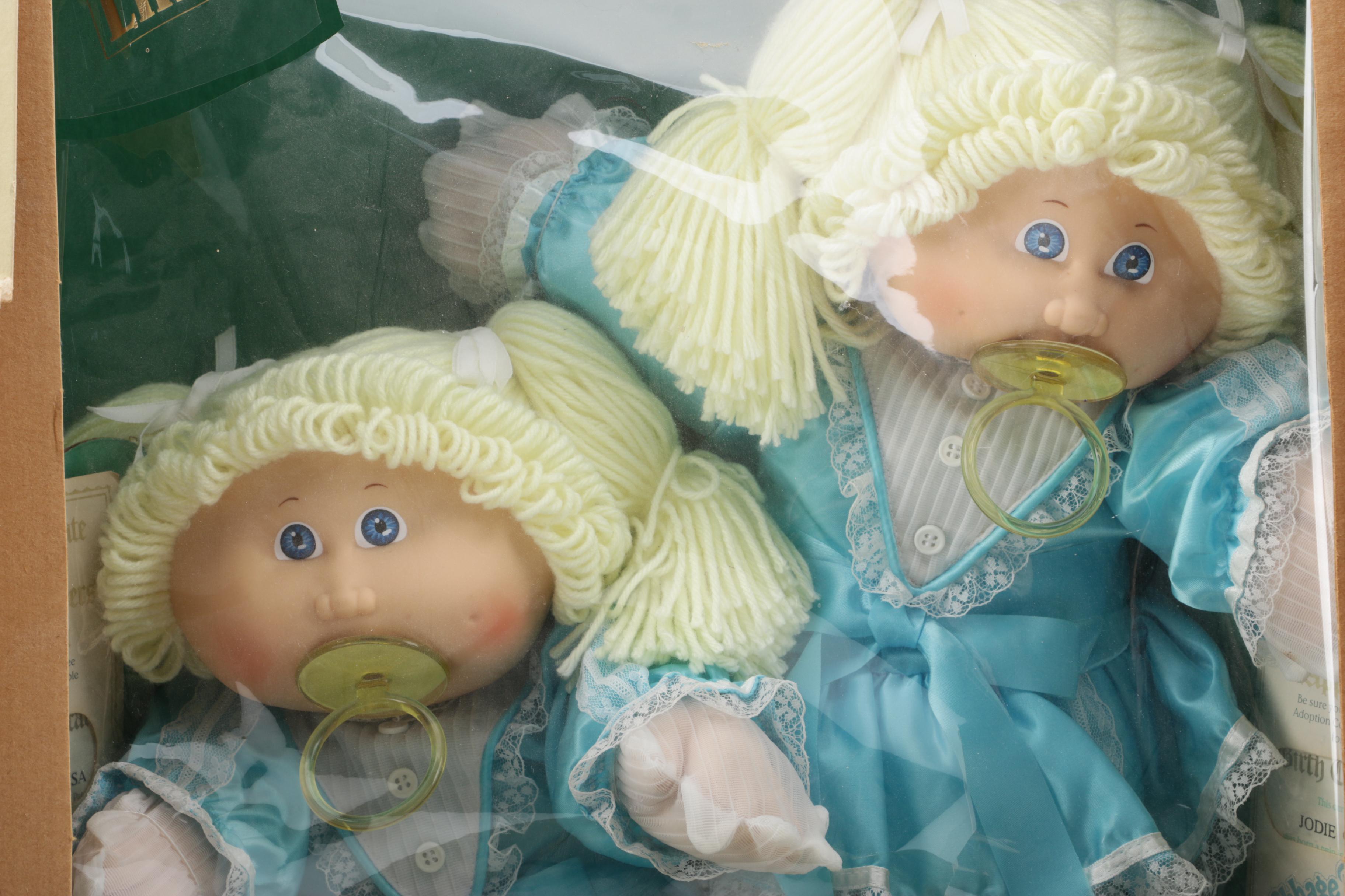Coleco "Cabbage Patch Kids Twins" Vinyl Dolls, 1985