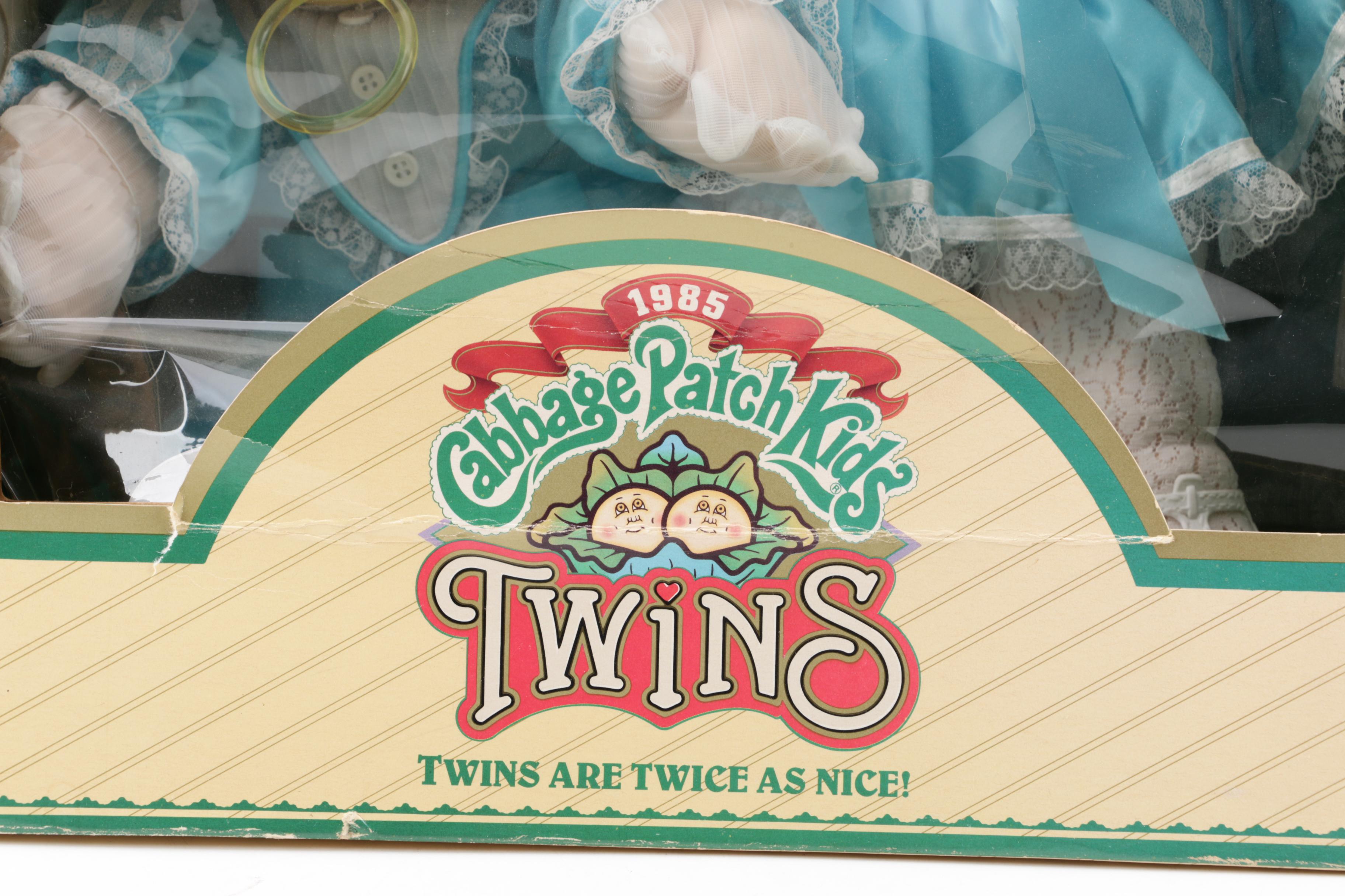 Coleco "Cabbage Patch Kids Twins" Vinyl Dolls, 1985