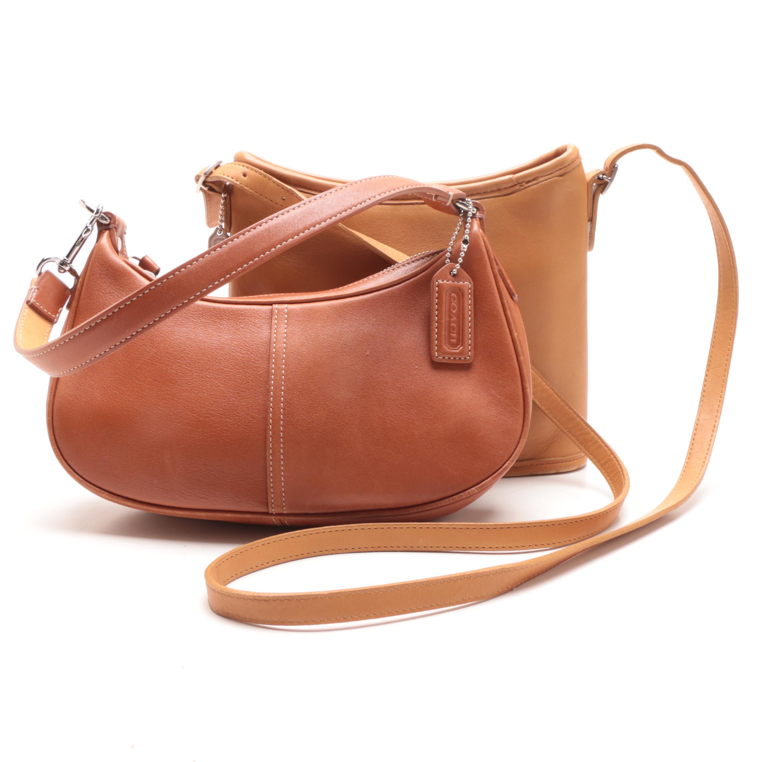 Coach Leather Mambo Crossbody Bag and Hampton Demi Hobo Bag