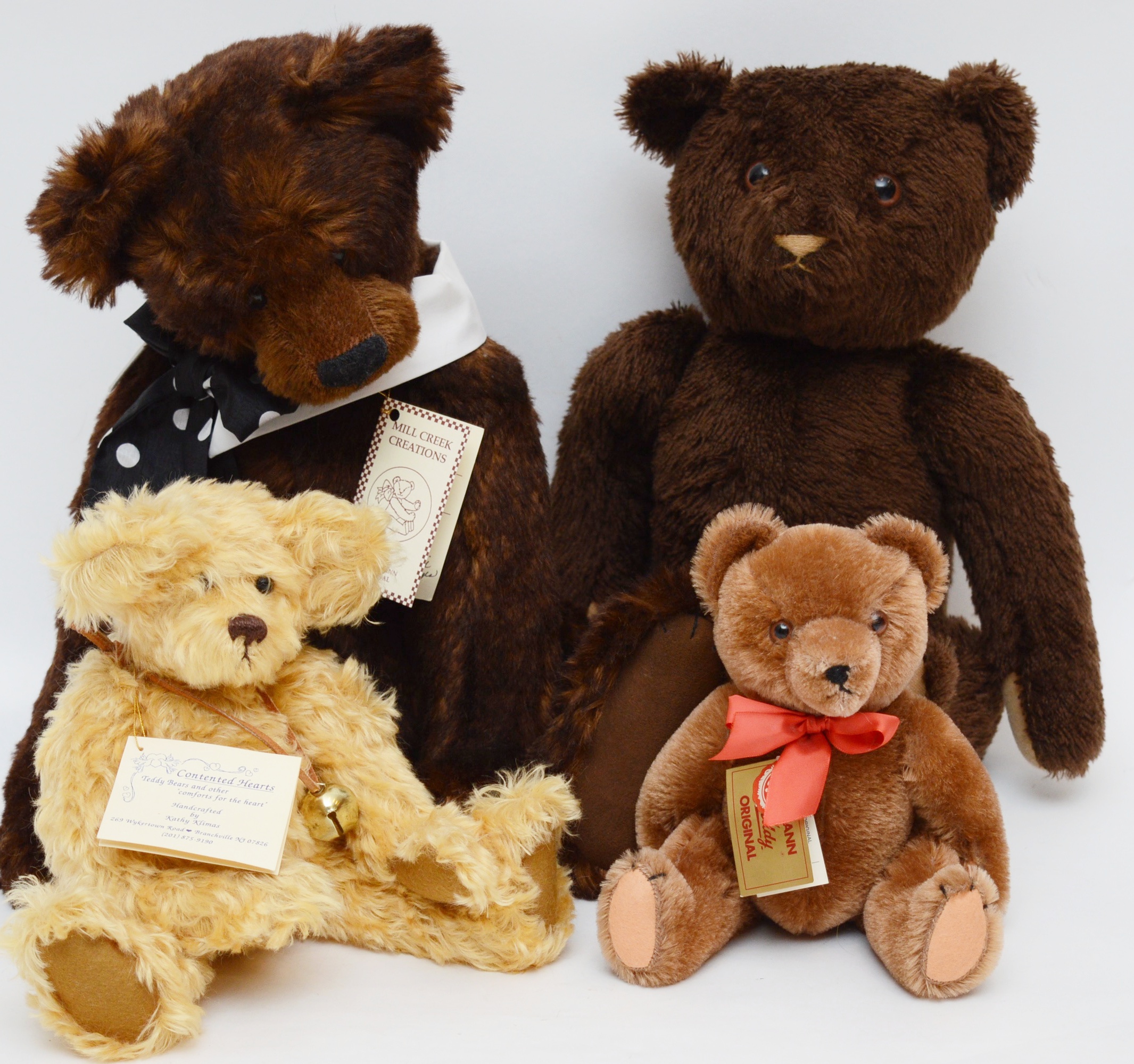 Mill Creek Mohair Bear and Althans Artist Signed Plush Bear