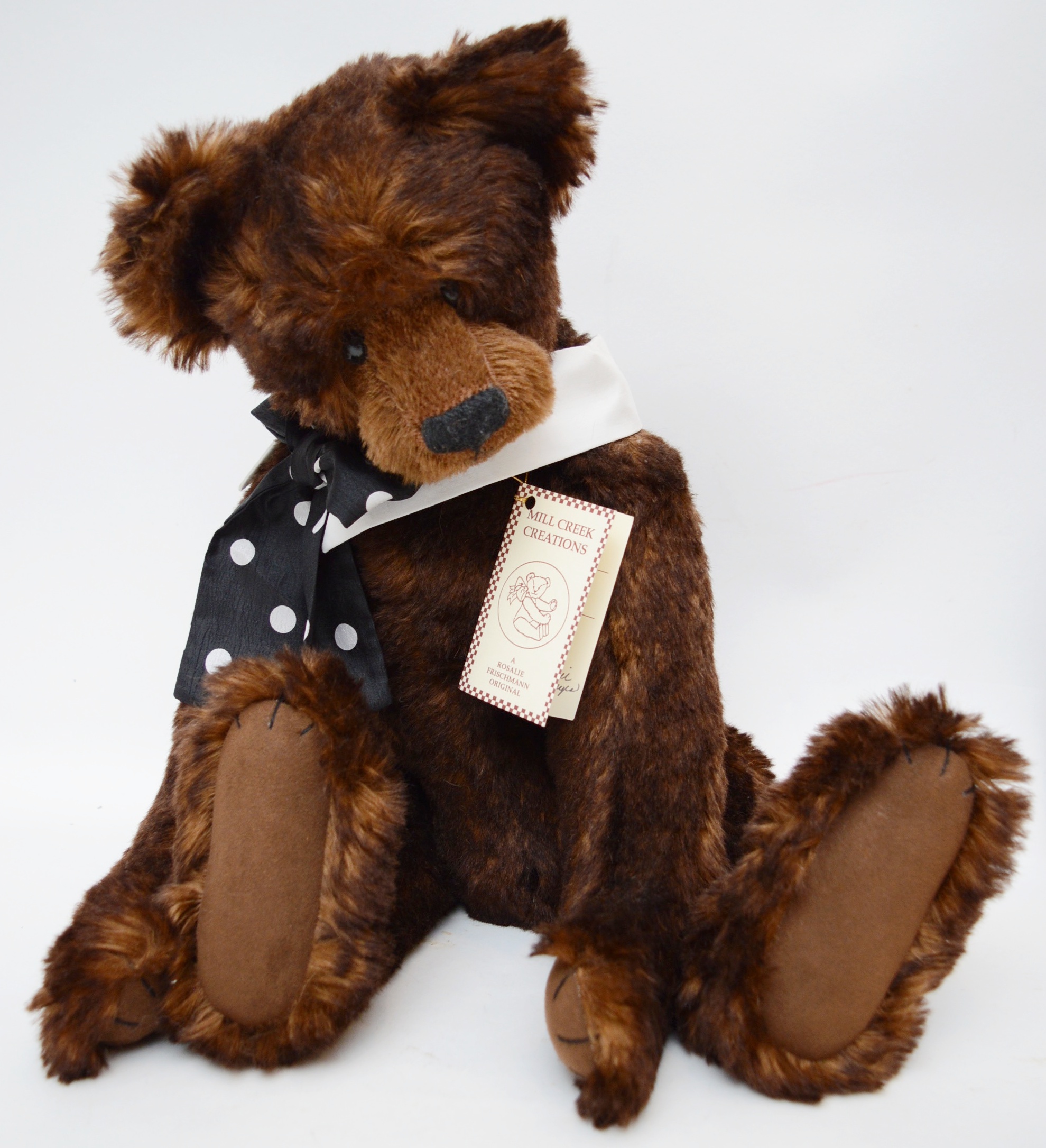 Mill Creek Mohair Bear and Althans Artist Signed Plush Bear