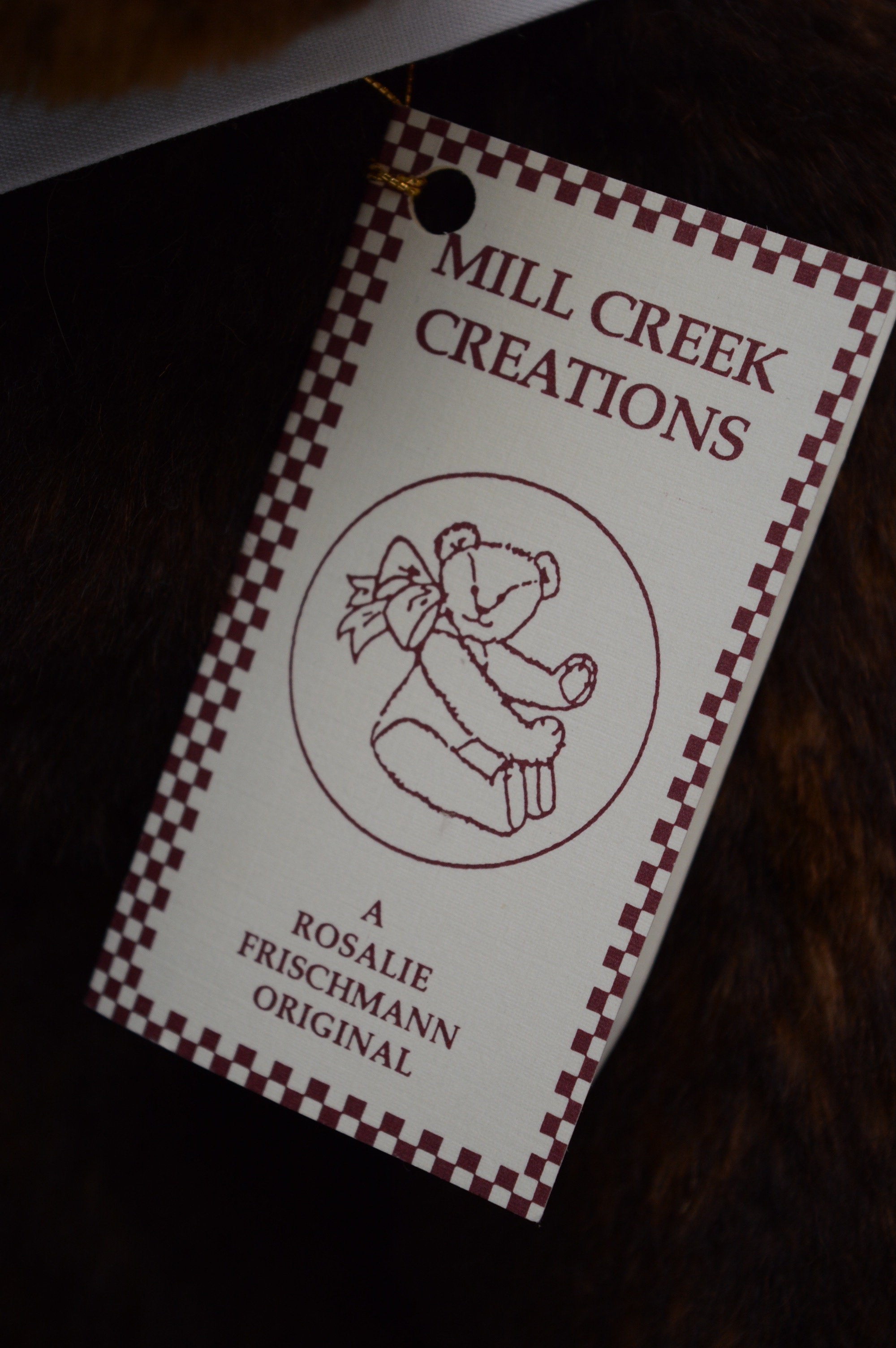 Mill Creek Mohair Bear and Althans Artist Signed Plush Bear