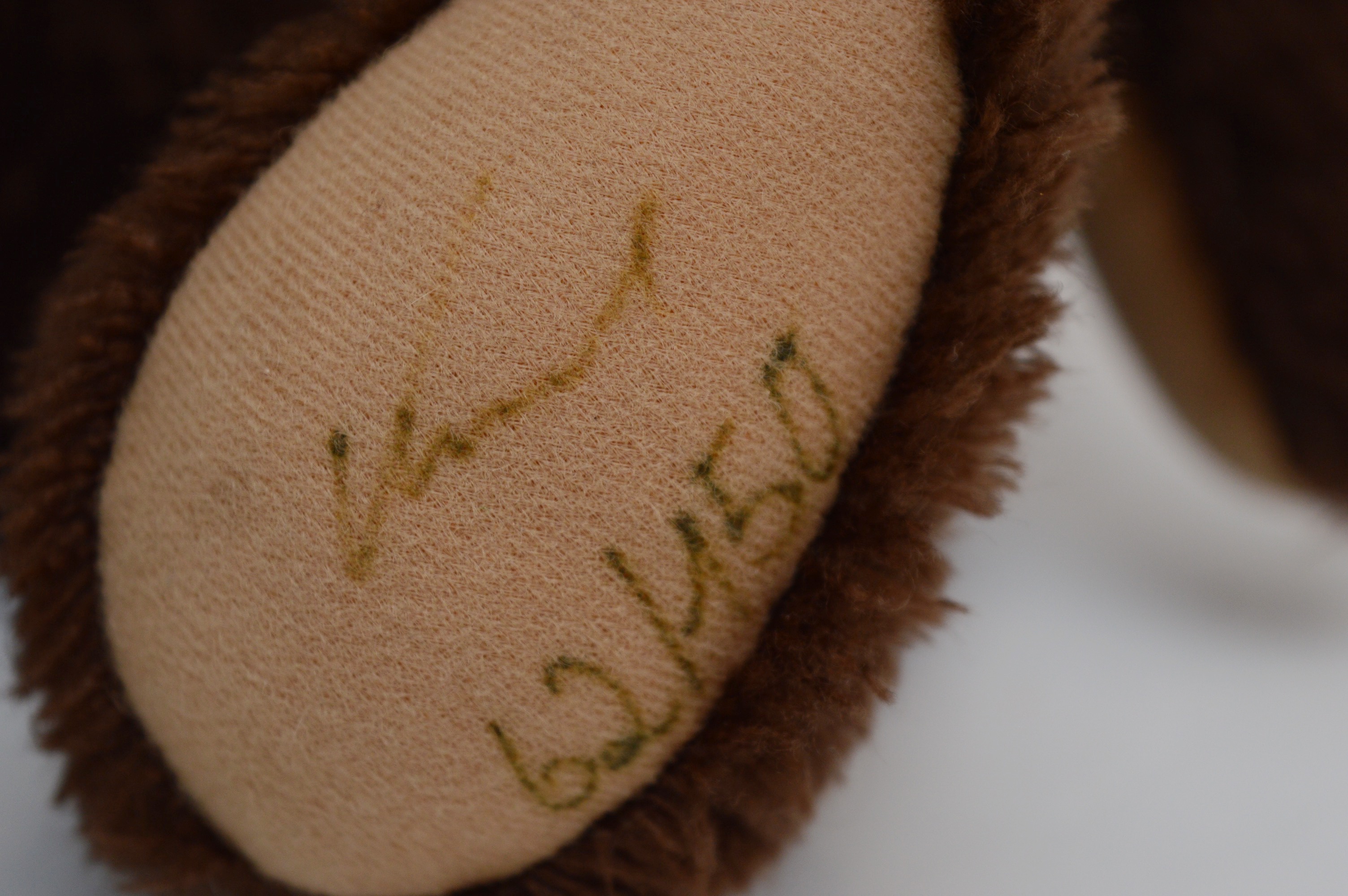 Mill Creek Mohair Bear and Althans Artist Signed Plush Bear