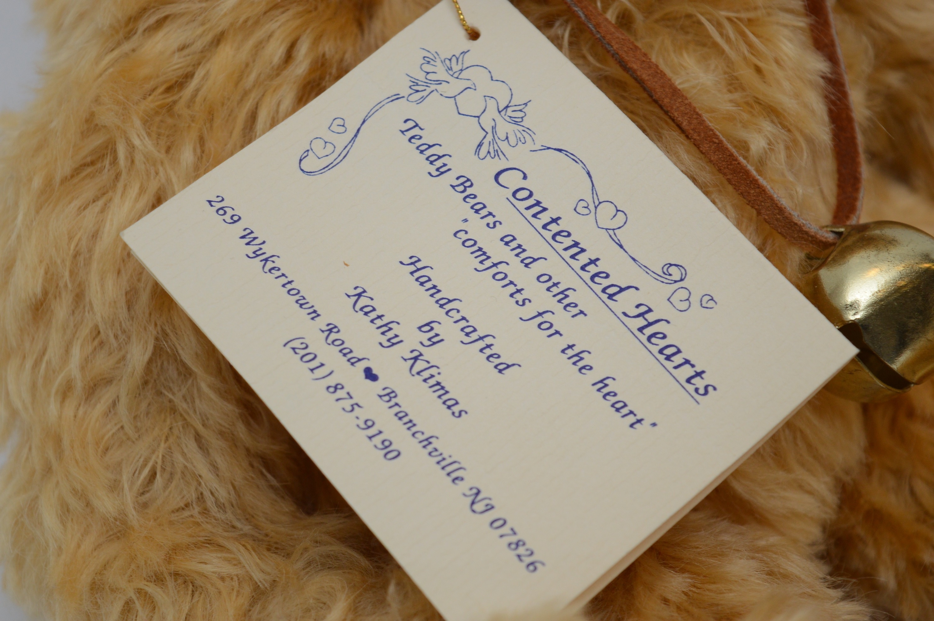 Mill Creek Mohair Bear and Althans Artist Signed Plush Bear