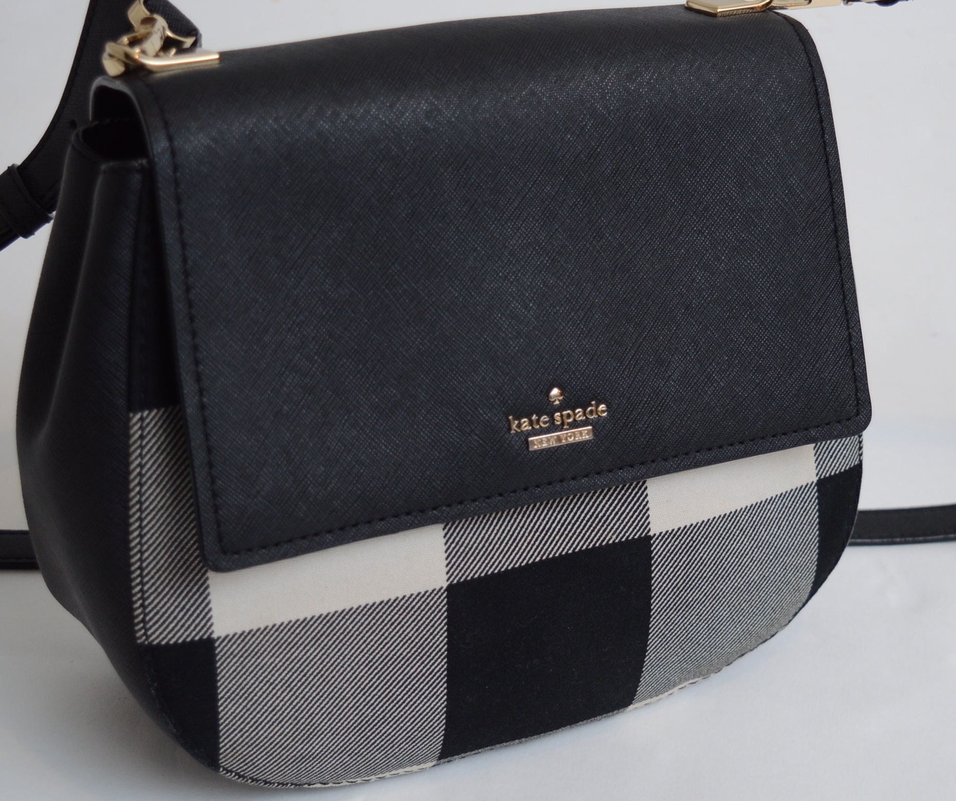 Kate Spade New York Cameron Street Byrdie Plaid Crossbody and Leather Crossbody