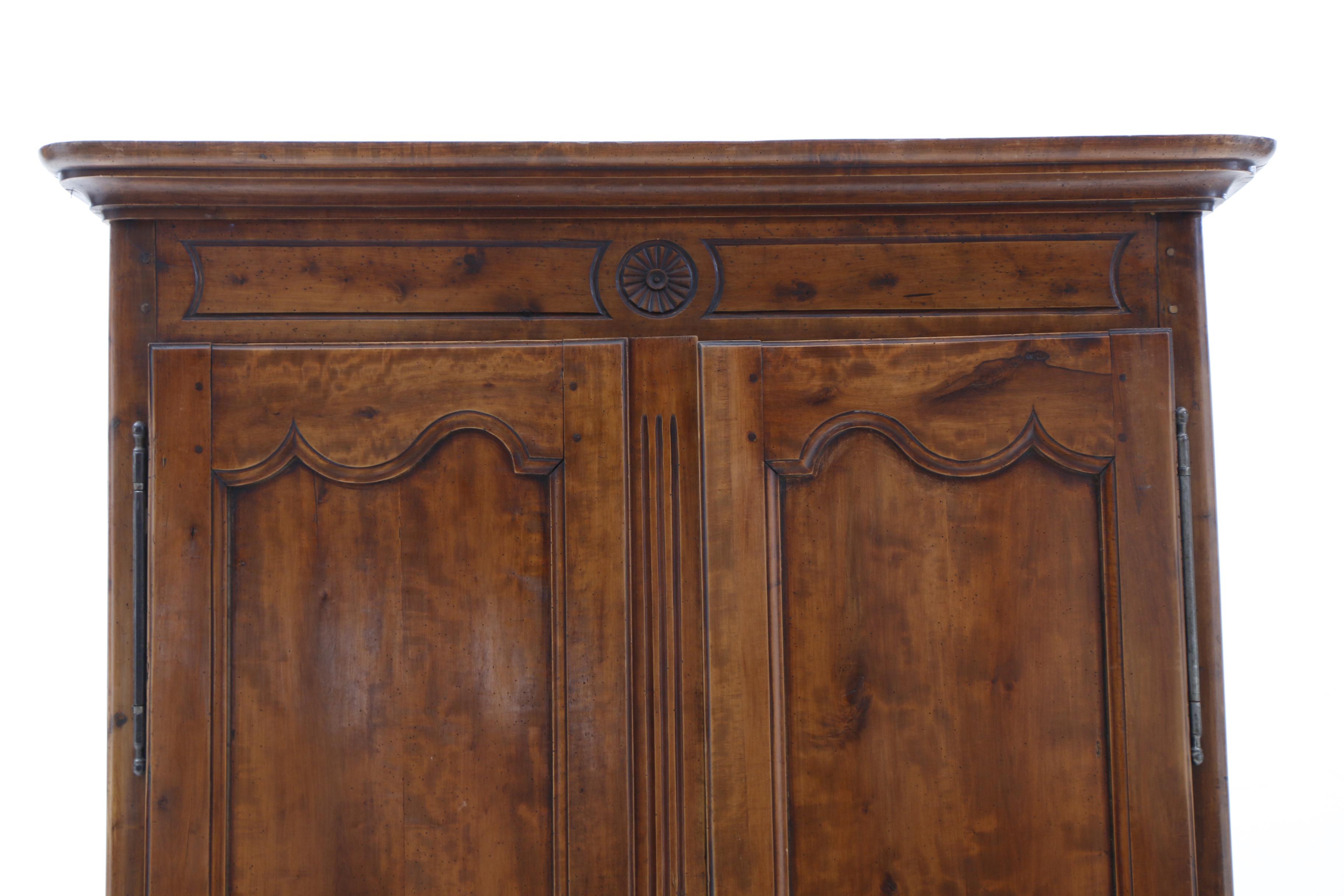 Louis XV Fruitwood Armoire, Early 19th Century