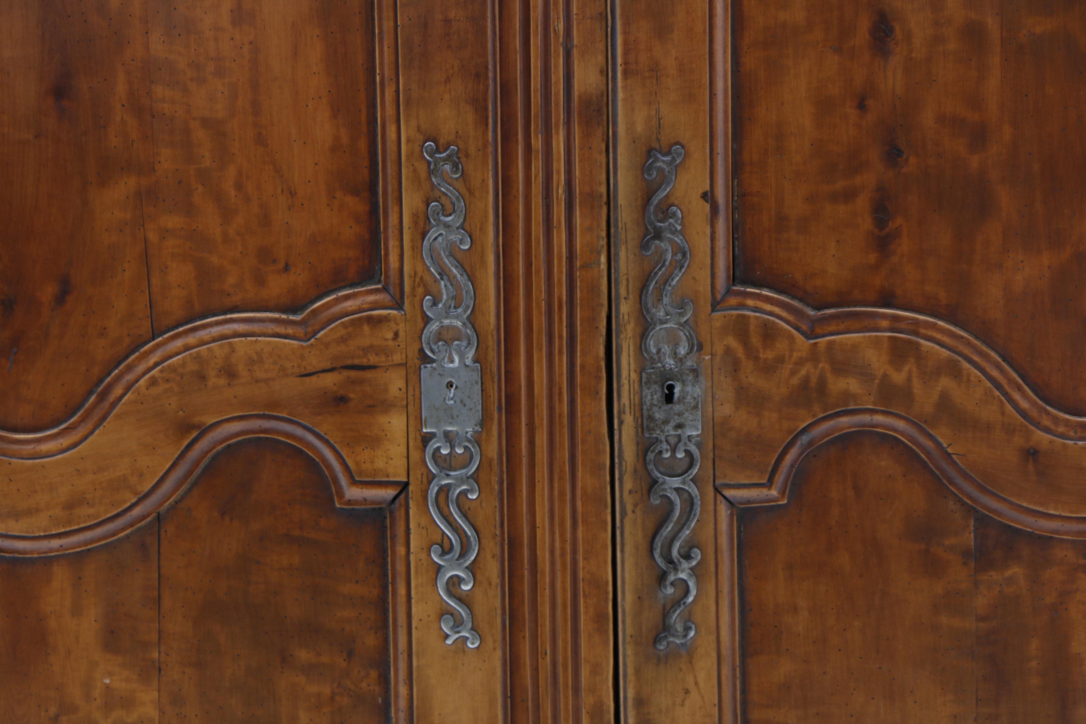 Louis XV Fruitwood Armoire, Early 19th Century
