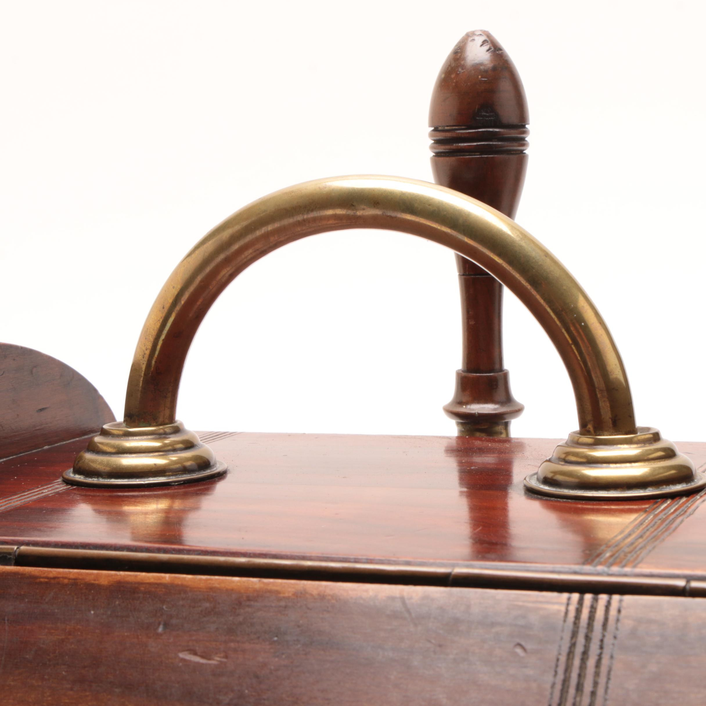 Wood Coal Scuttle and Scoop, Early 20th Century