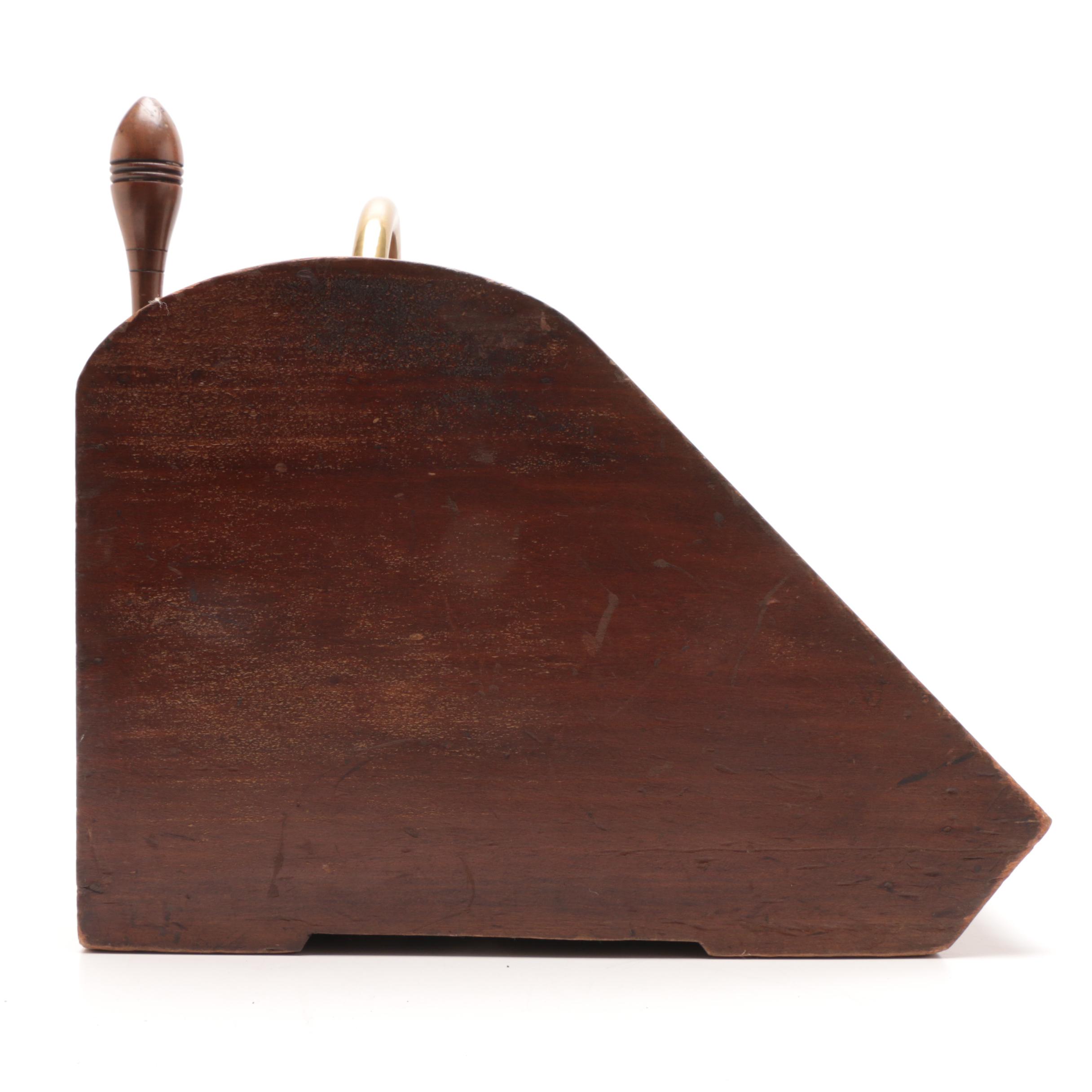 Wood Coal Scuttle and Scoop, Early 20th Century