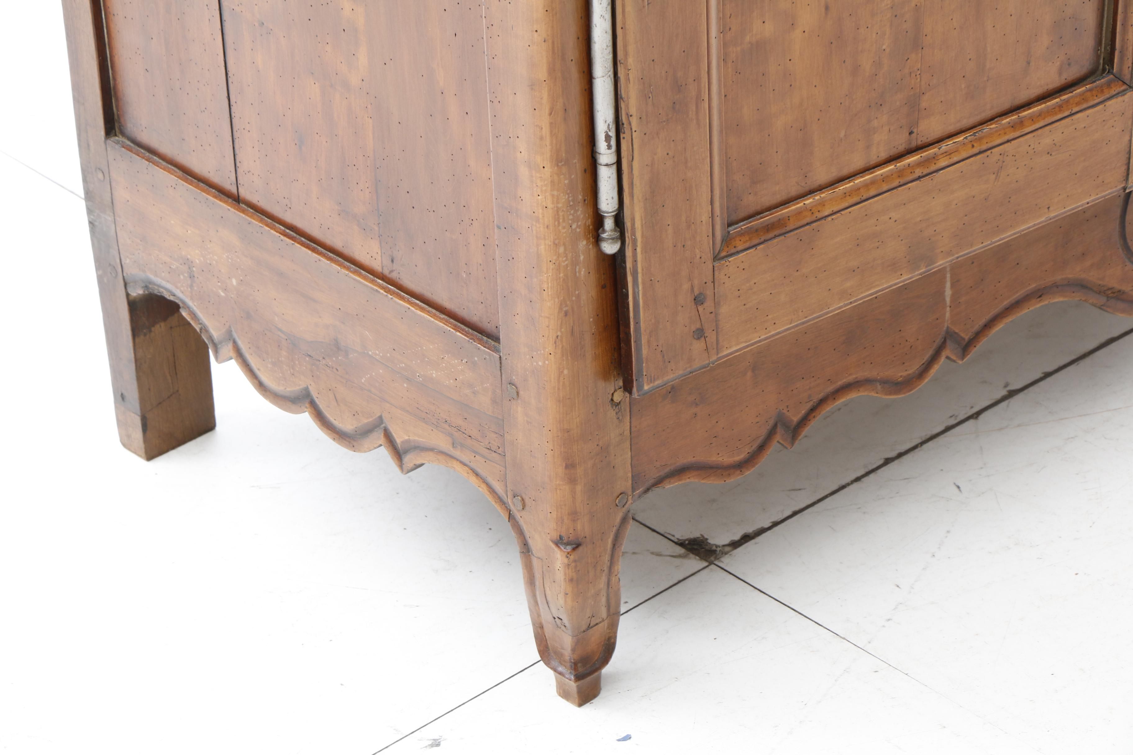 Louis XV Fruitwood Armoire, Early 19th Century