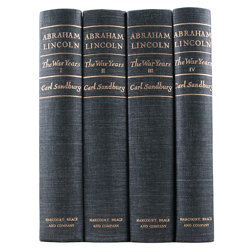 1939 "Abraham Lincoln: The War Years" by Carl Sandburg