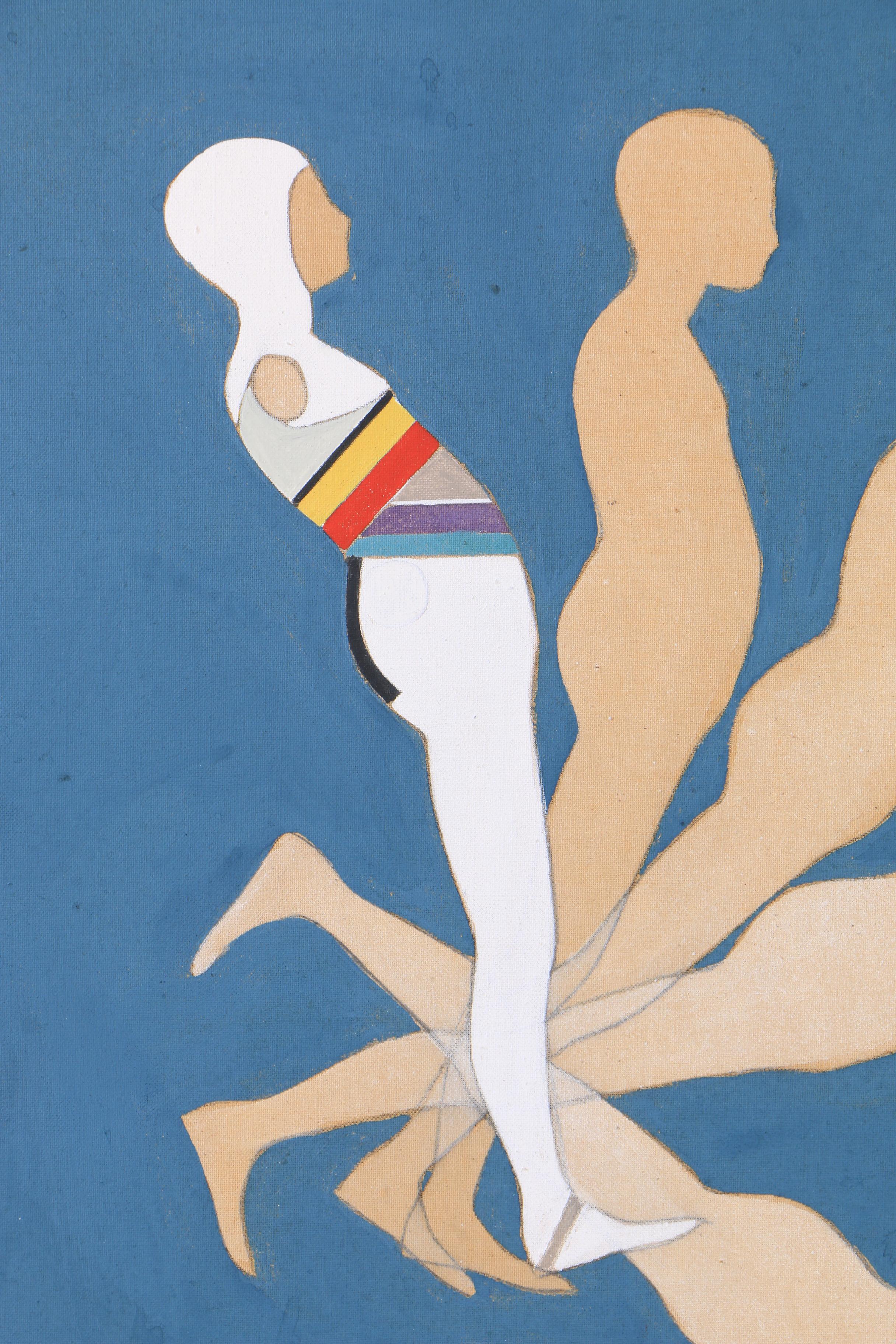 Ernest Tino Trova Oil Painting from "Falling Man Series"