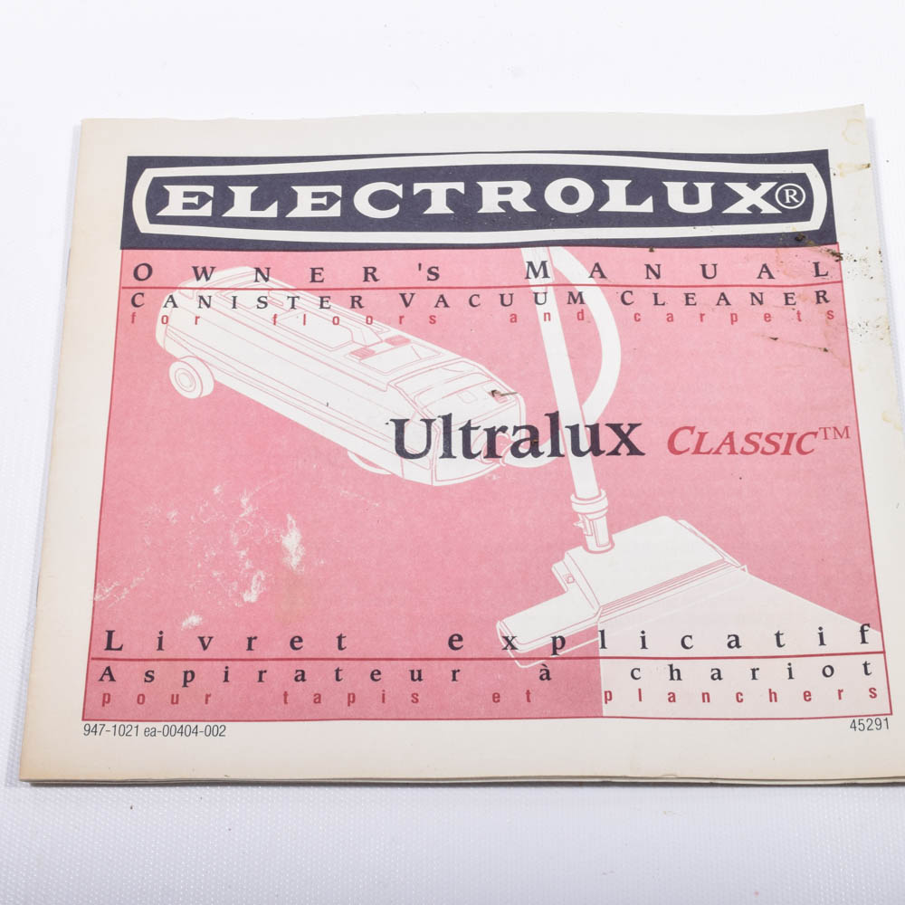 Electrolux "Ultralux Classic" Vacuum Cleaner and Attachments