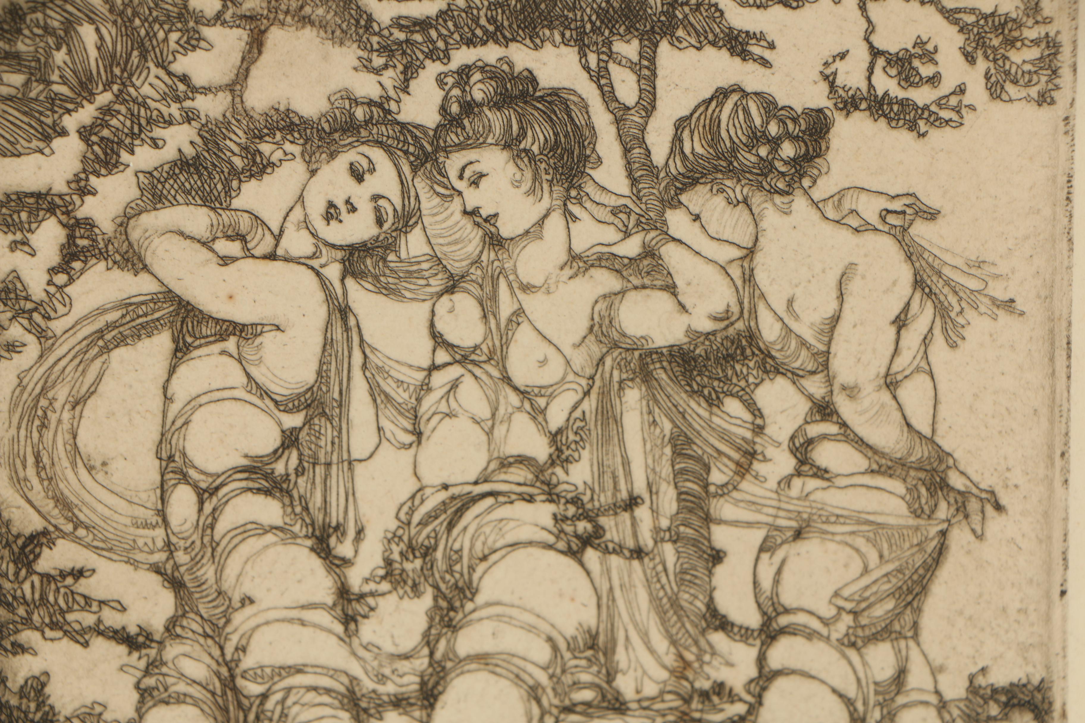 Cleo Damianakes (Wilkins) Etchings