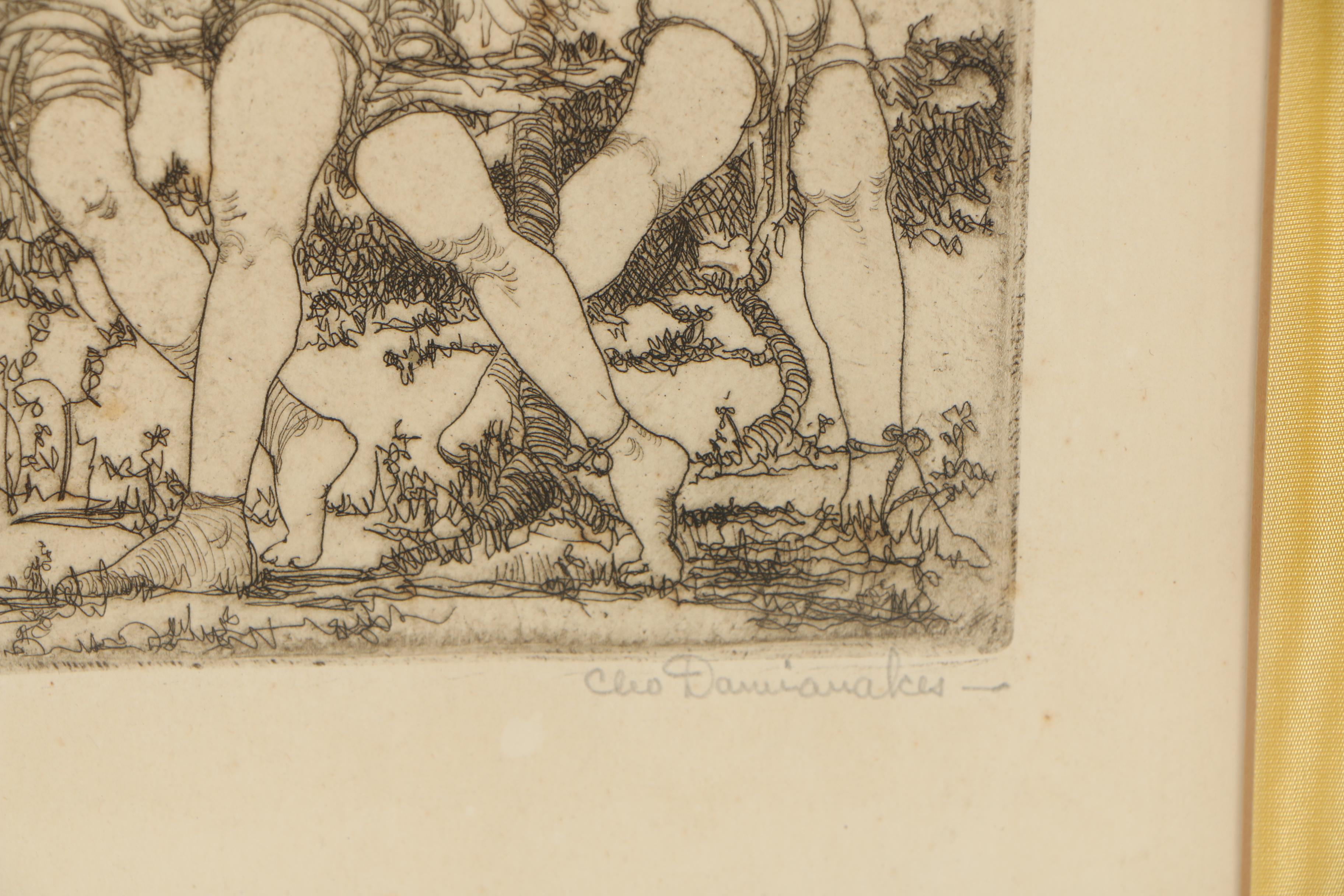 Cleo Damianakes (Wilkins) Etchings