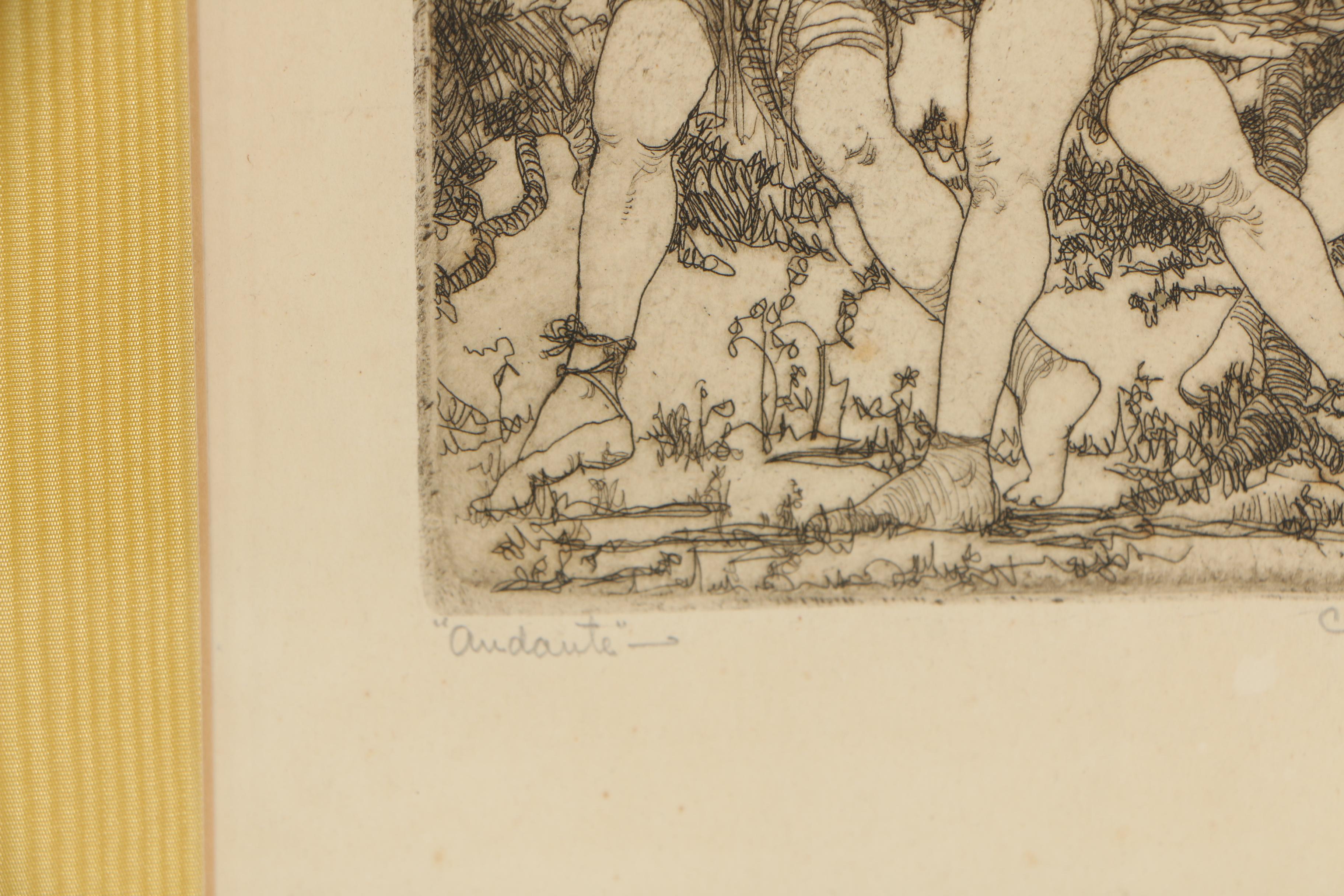 Cleo Damianakes (Wilkins) Etchings