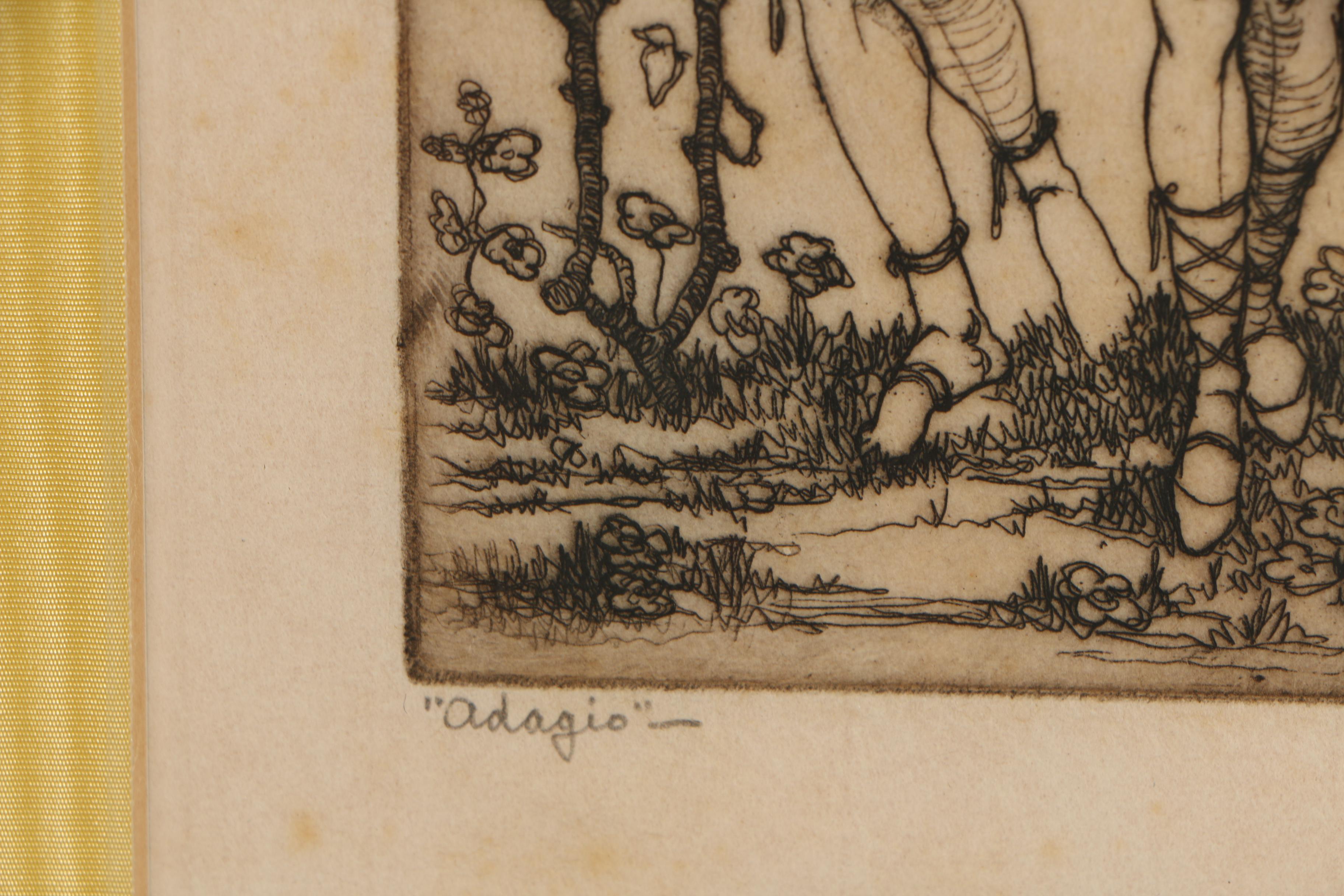 Cleo Damianakes (Wilkins) Etchings